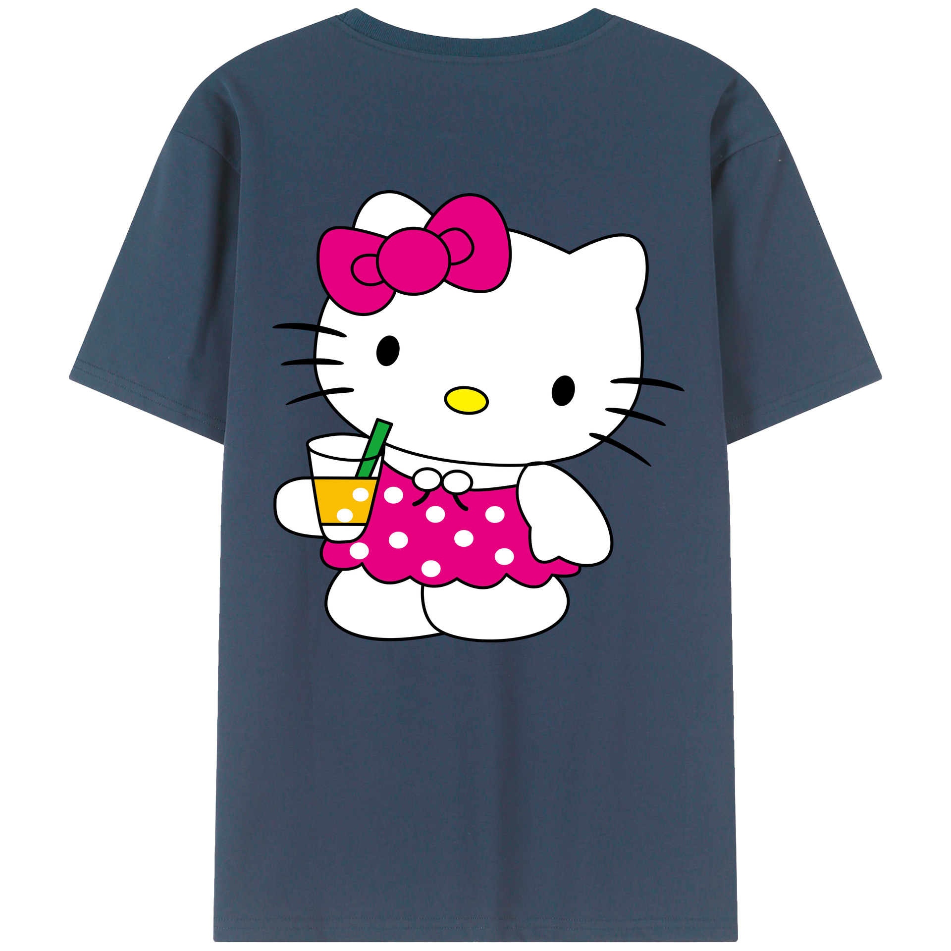（画像用） Hello Kitty ハローキティ レディース半袖Tシャツ(バックプリント)