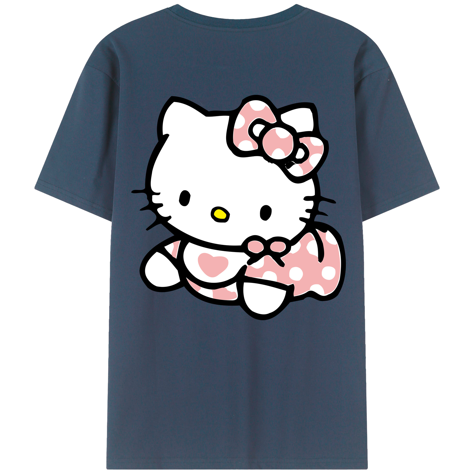 （画像用） Hello Kitty ハローキティ レディース半袖Tシャツ(バックプリント)