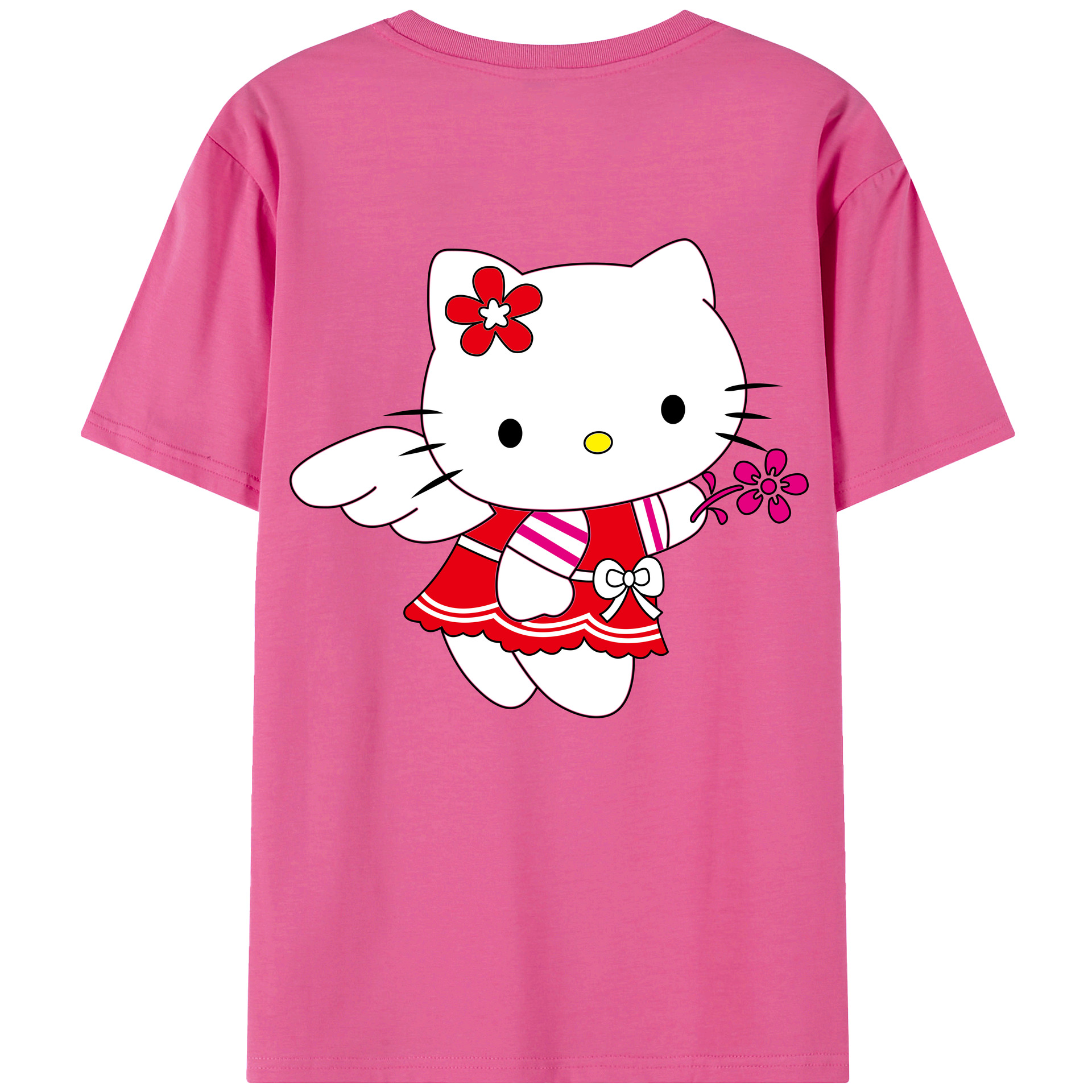 （画像用） Hello Kitty ハローキティ レディース半袖Tシャツ(バックプリント)