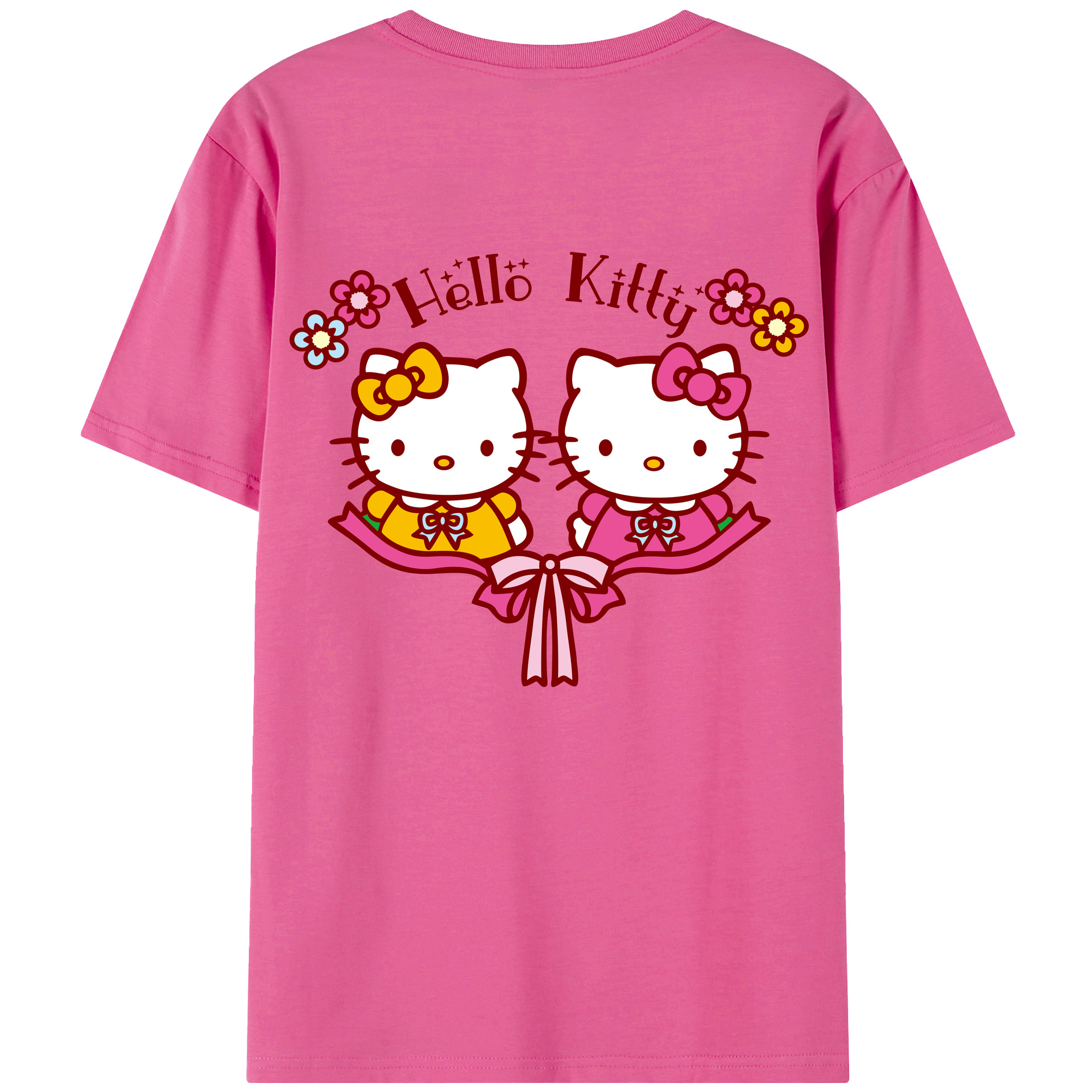 （画像用） Hello Kitty ハローキティ レディース半袖Tシャツ(バックプリント)