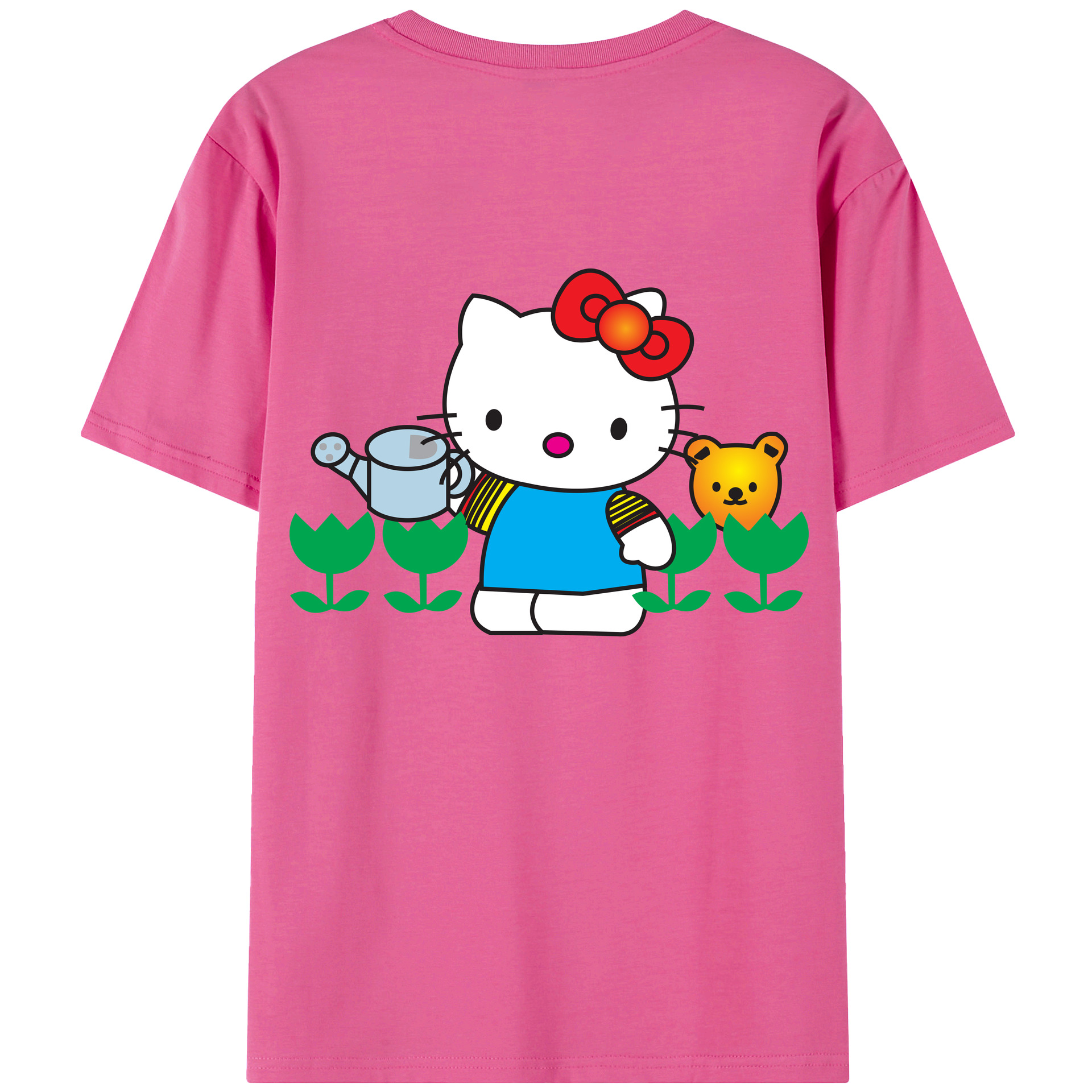 （画像用） Hello Kitty ハローキティ レディース半袖Tシャツ(バックプリント)