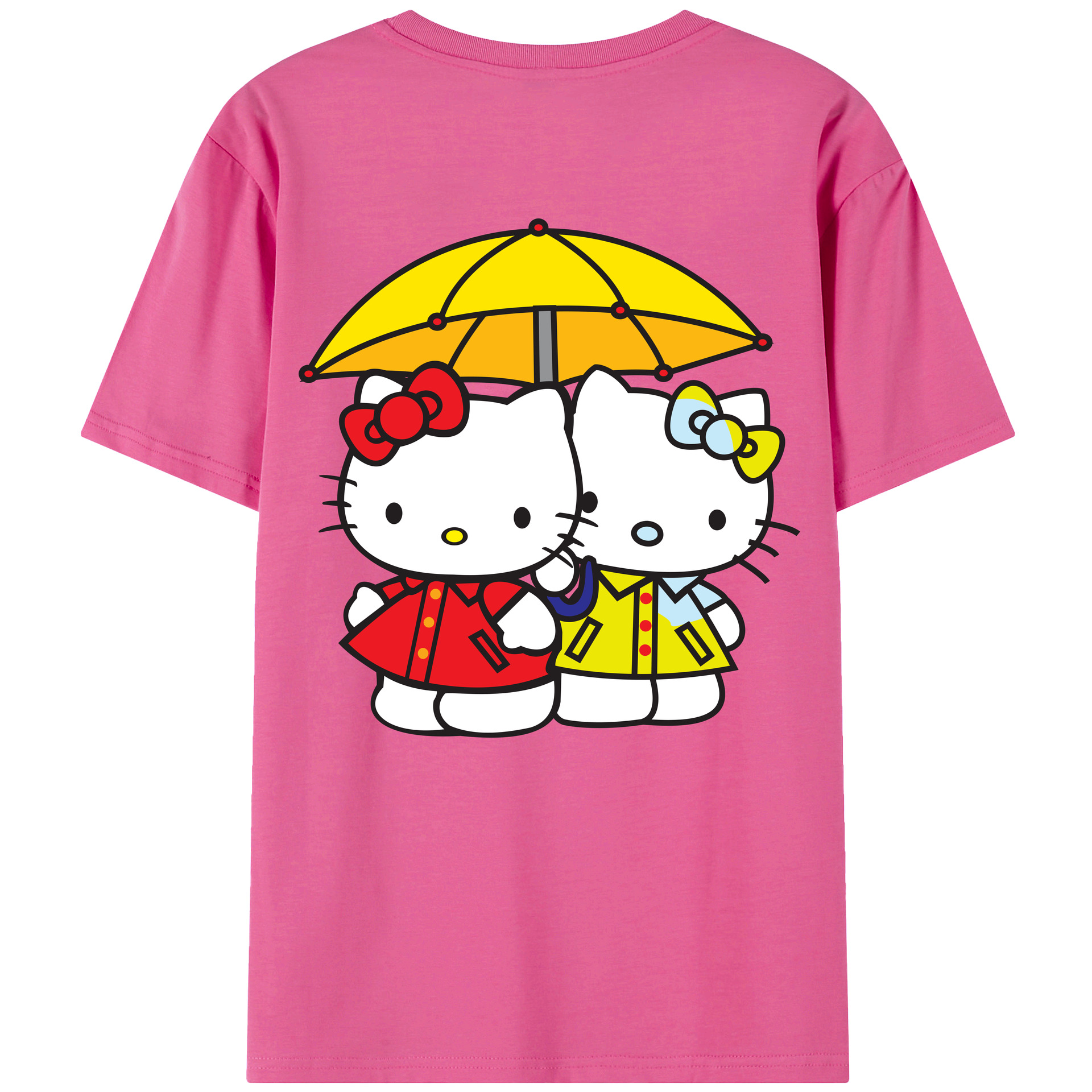 （画像用） Hello Kitty ハローキティ レディース半袖Tシャツ(バックプリント)