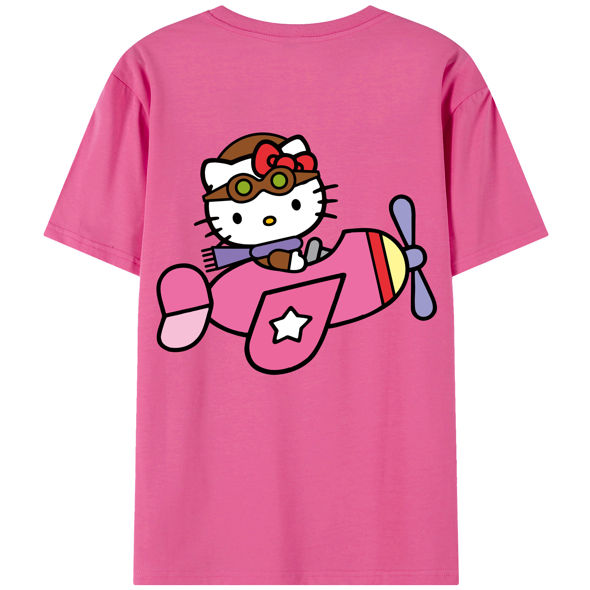 （画像用） Hello Kitty ハローキティ レディース半袖Tシャツ(バックプリント)