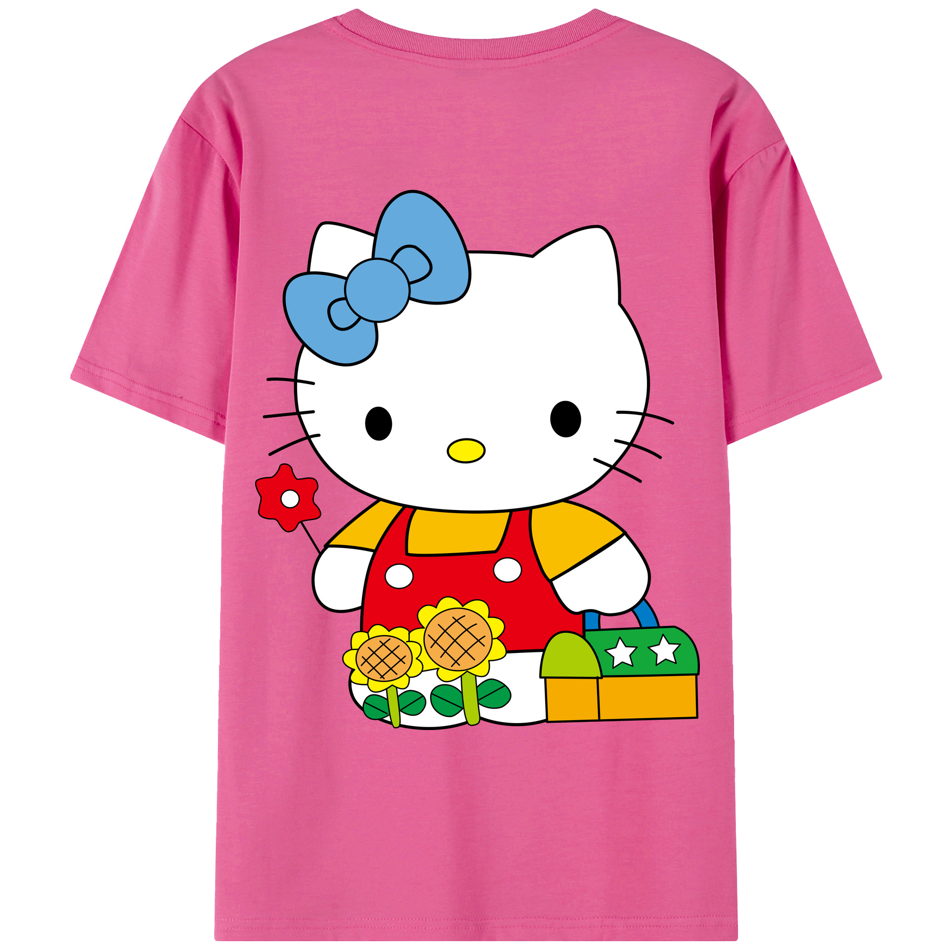 （画像用） Hello Kitty ハローキティ レディース半袖Tシャツ(バックプリント)