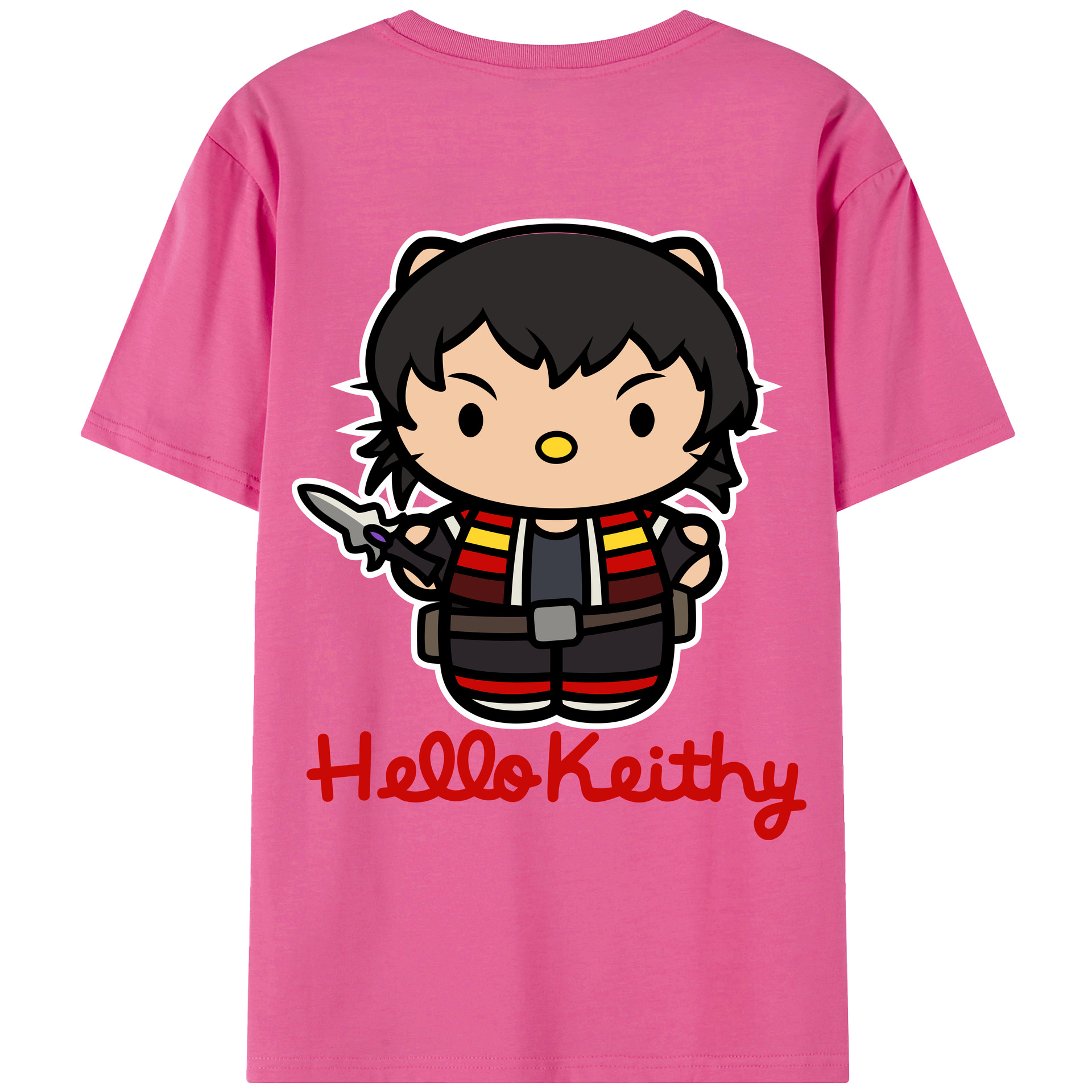 （画像用） Hello Kitty ハローキティ レディース半袖Tシャツ(バックプリント)
