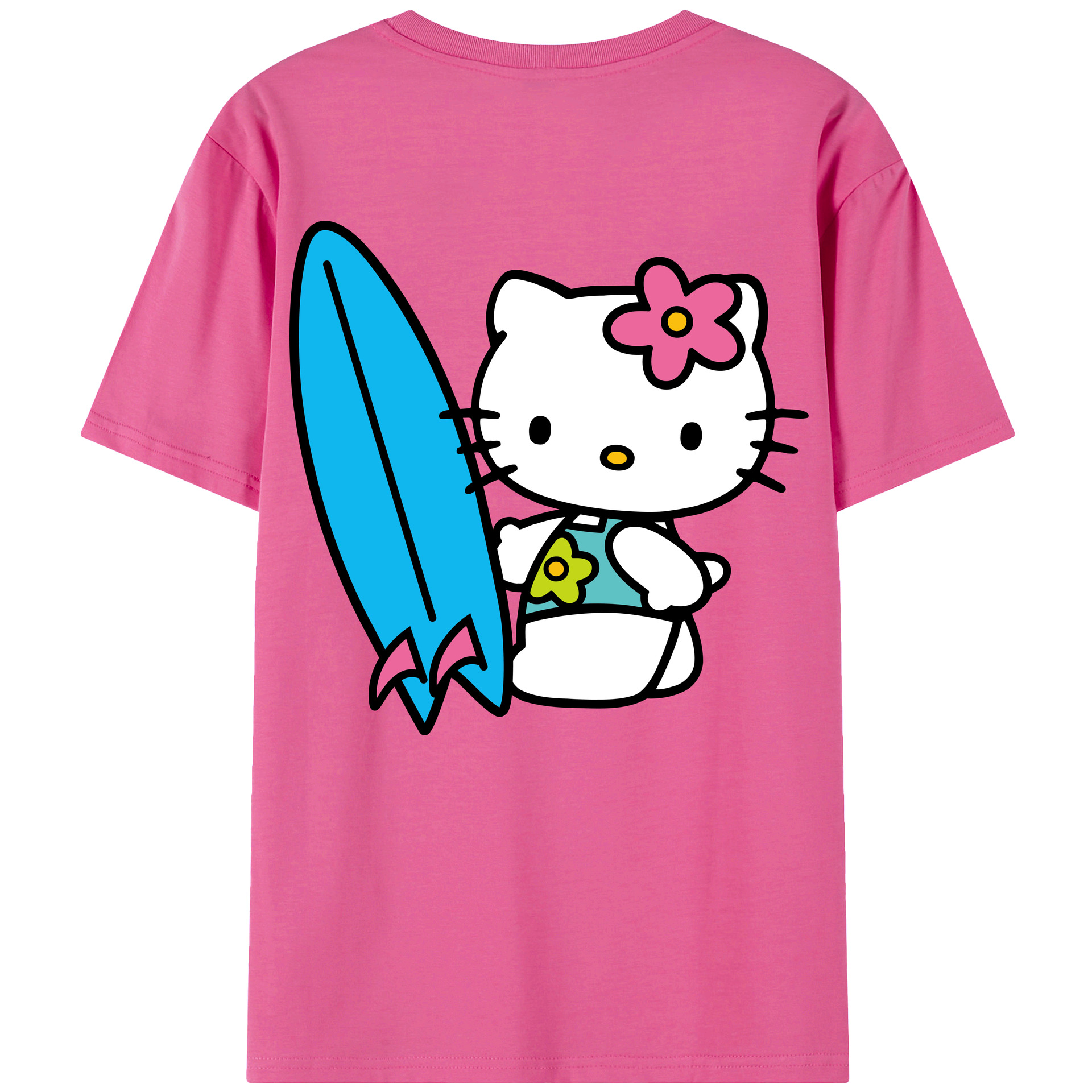 （画像用） Hello Kitty ハローキティ レディース半袖Tシャツ(バックプリント)