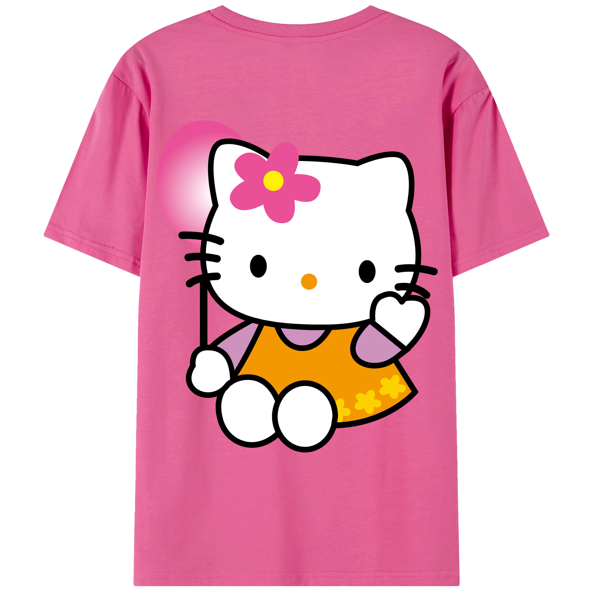 （画像用） Hello Kitty ハローキティ レディース半袖Tシャツ(バックプリント)