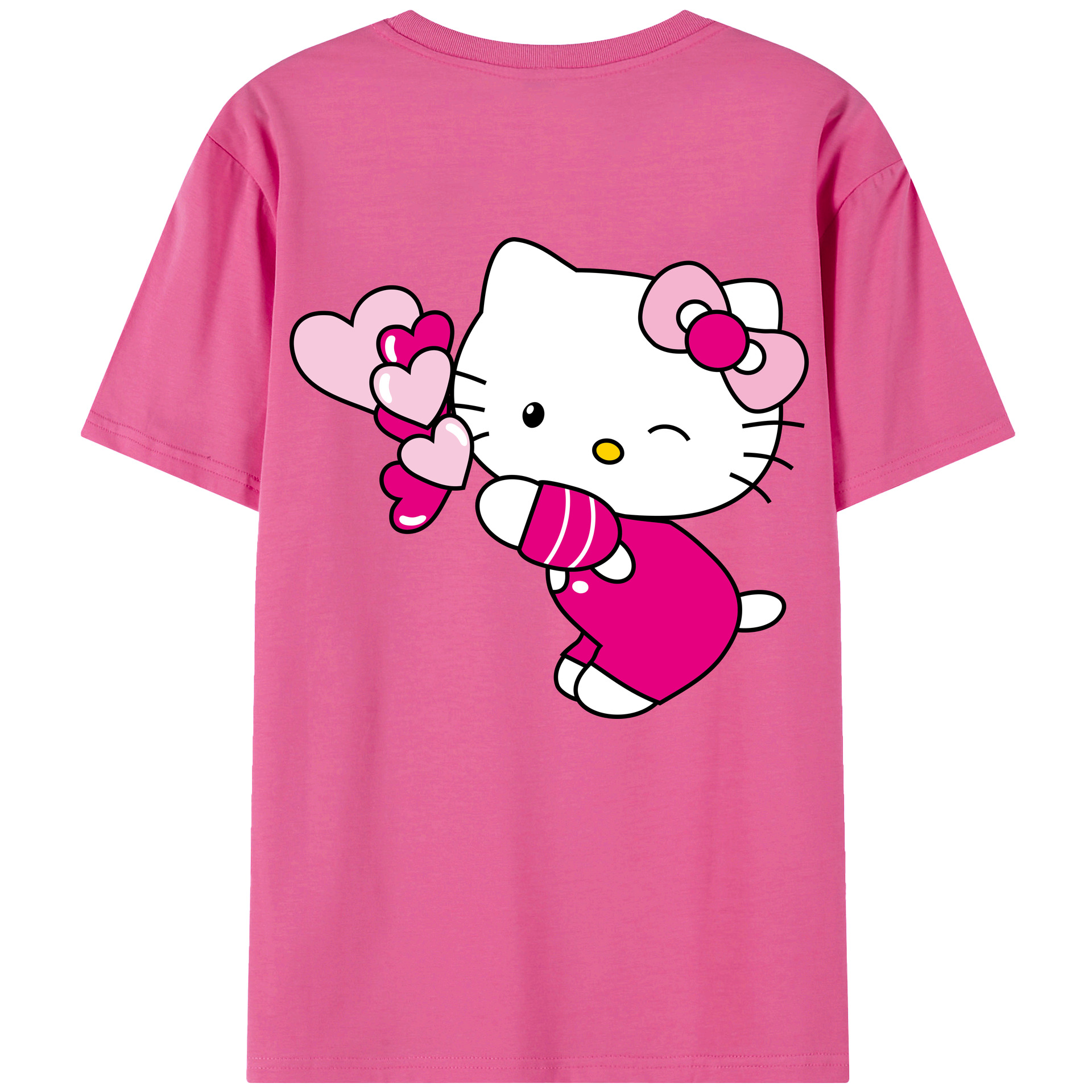 （画像用） Hello Kitty ハローキティ レディース半袖Tシャツ(バックプリント)