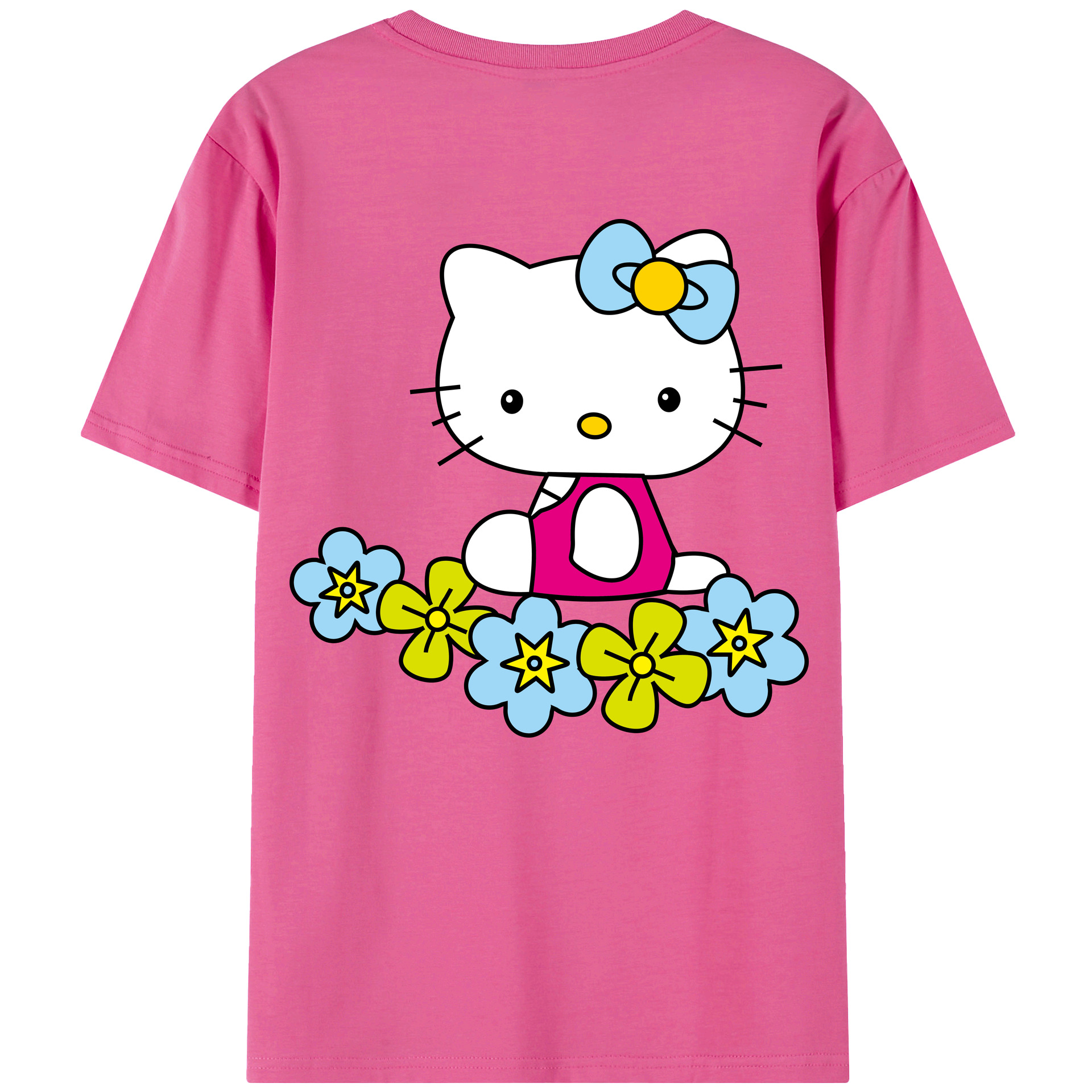 （画像用） Hello Kitty ハローキティ レディース半袖Tシャツ(バックプリント)