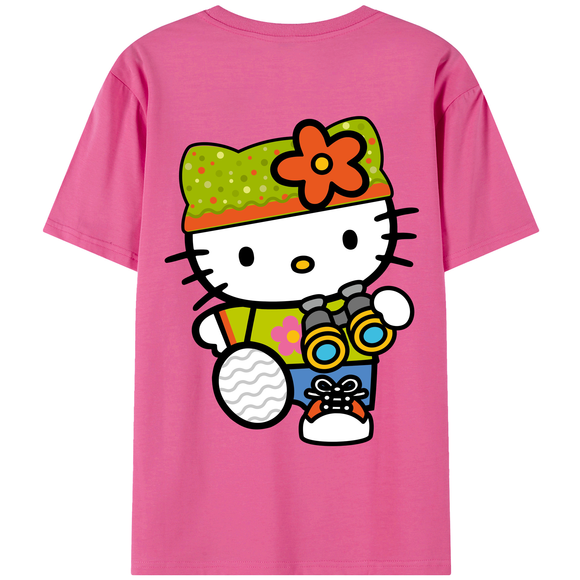 （画像用） Hello Kitty ハローキティ レディース半袖Tシャツ(バックプリント)