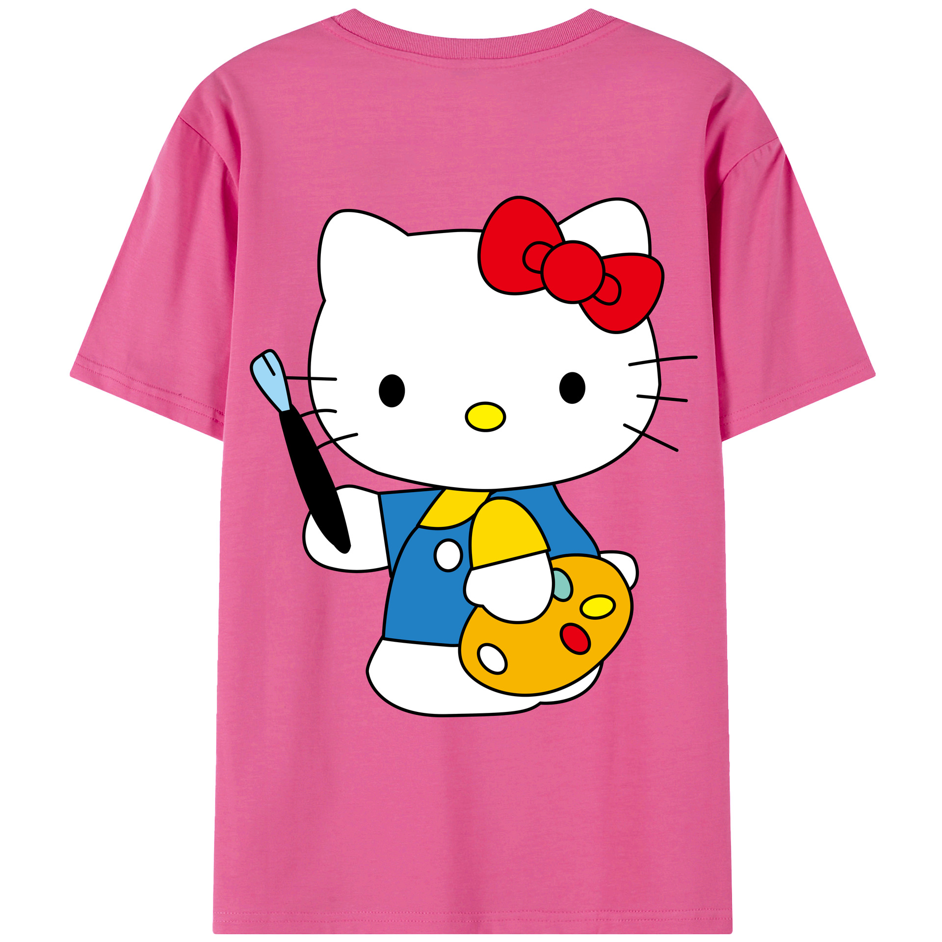 （画像用） Hello Kitty ハローキティ レディース半袖Tシャツ(バックプリント)