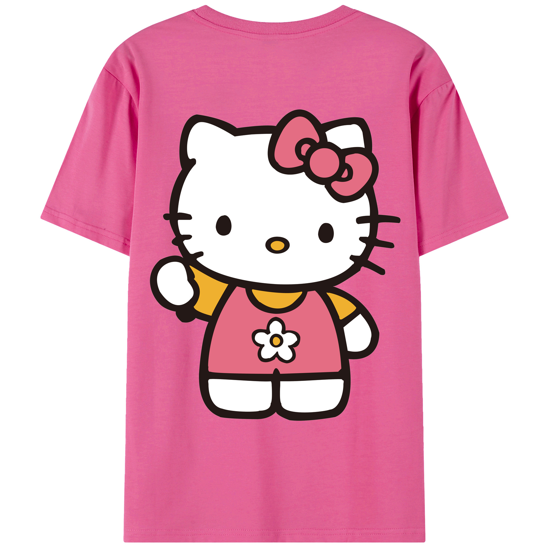 （画像用） Hello Kitty ハローキティ レディース半袖Tシャツ(バックプリント)