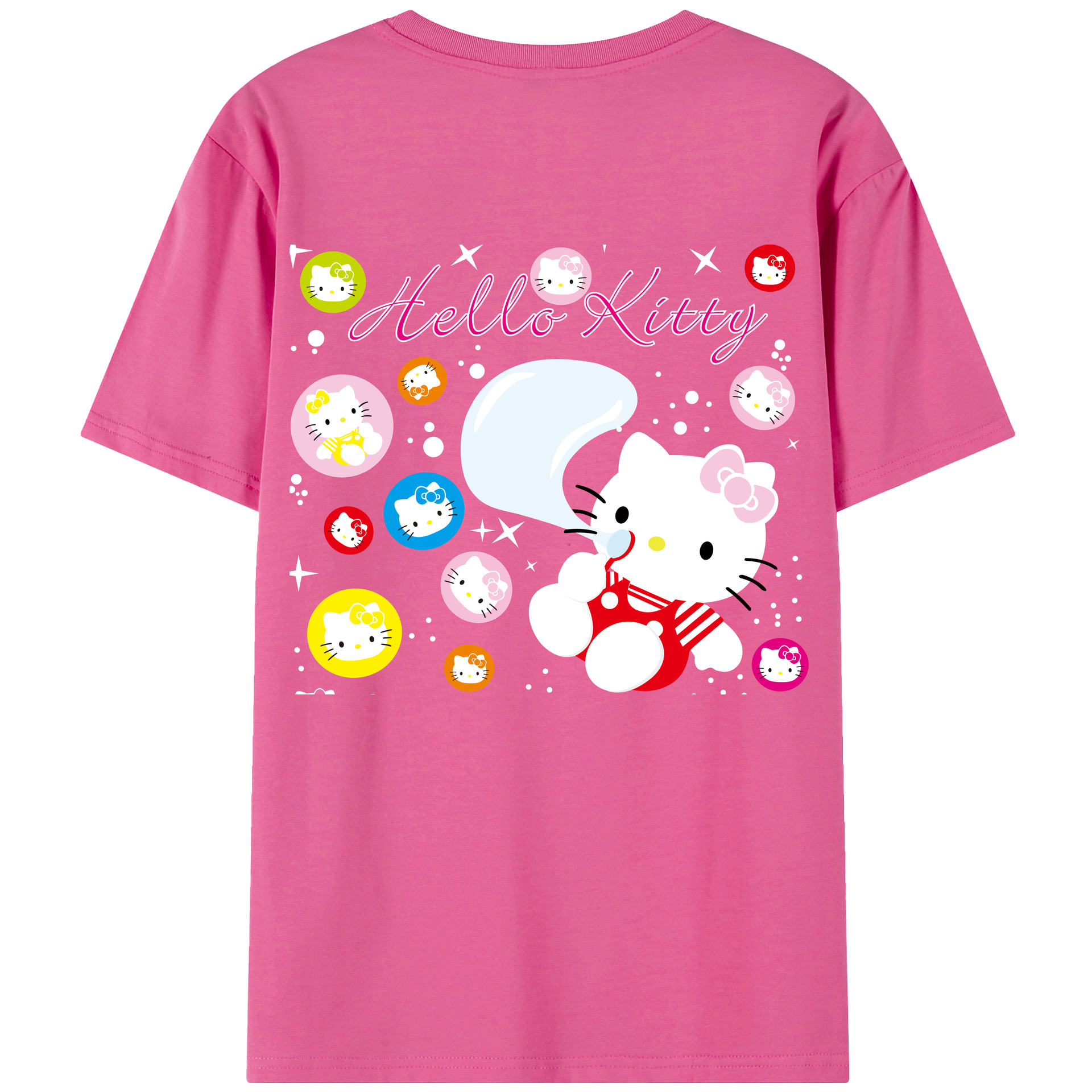 （画像用） Hello Kitty ハローキティ レディース半袖Tシャツ(バックプリント)