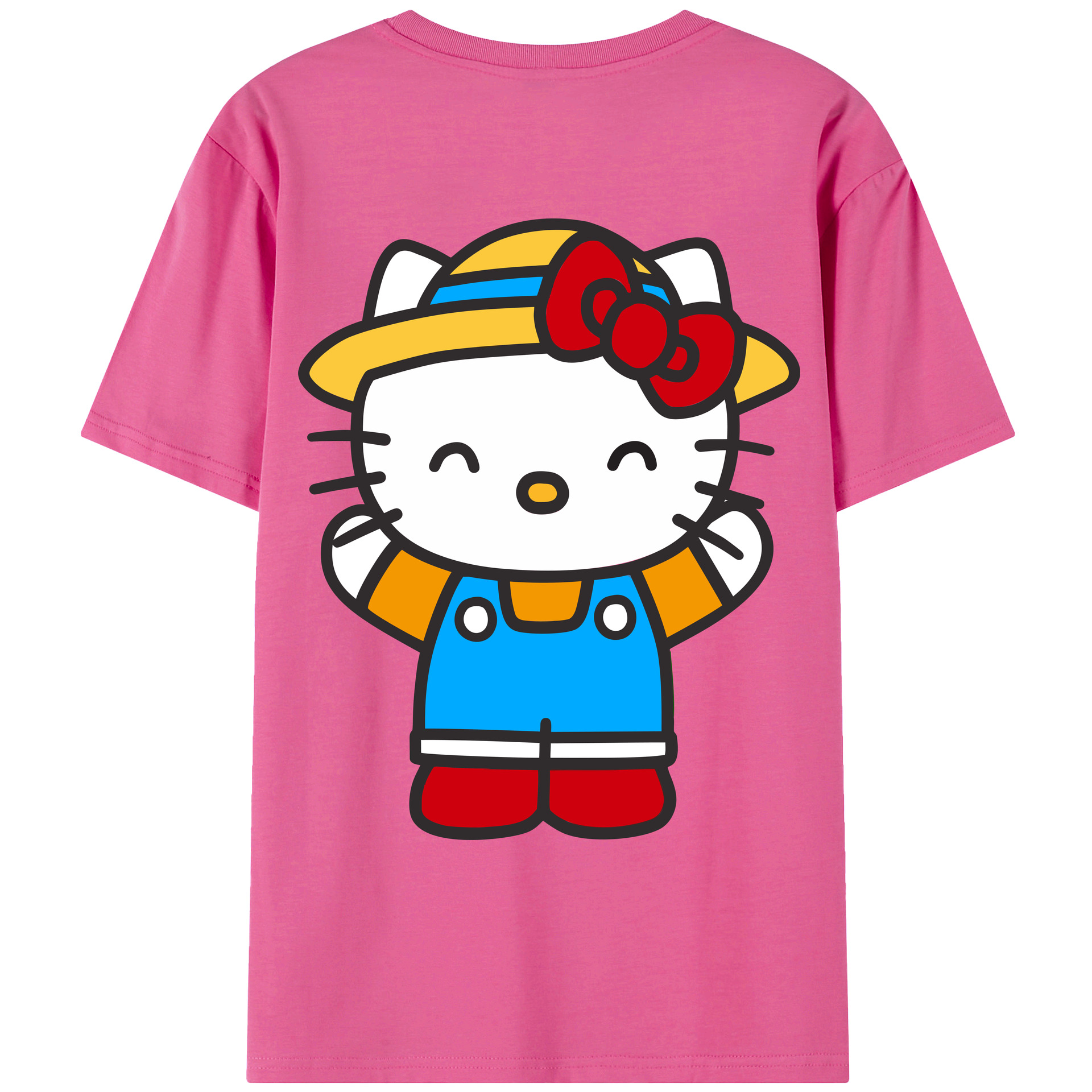 （画像用） Hello Kitty ハローキティ レディース半袖Tシャツ(バックプリント)
