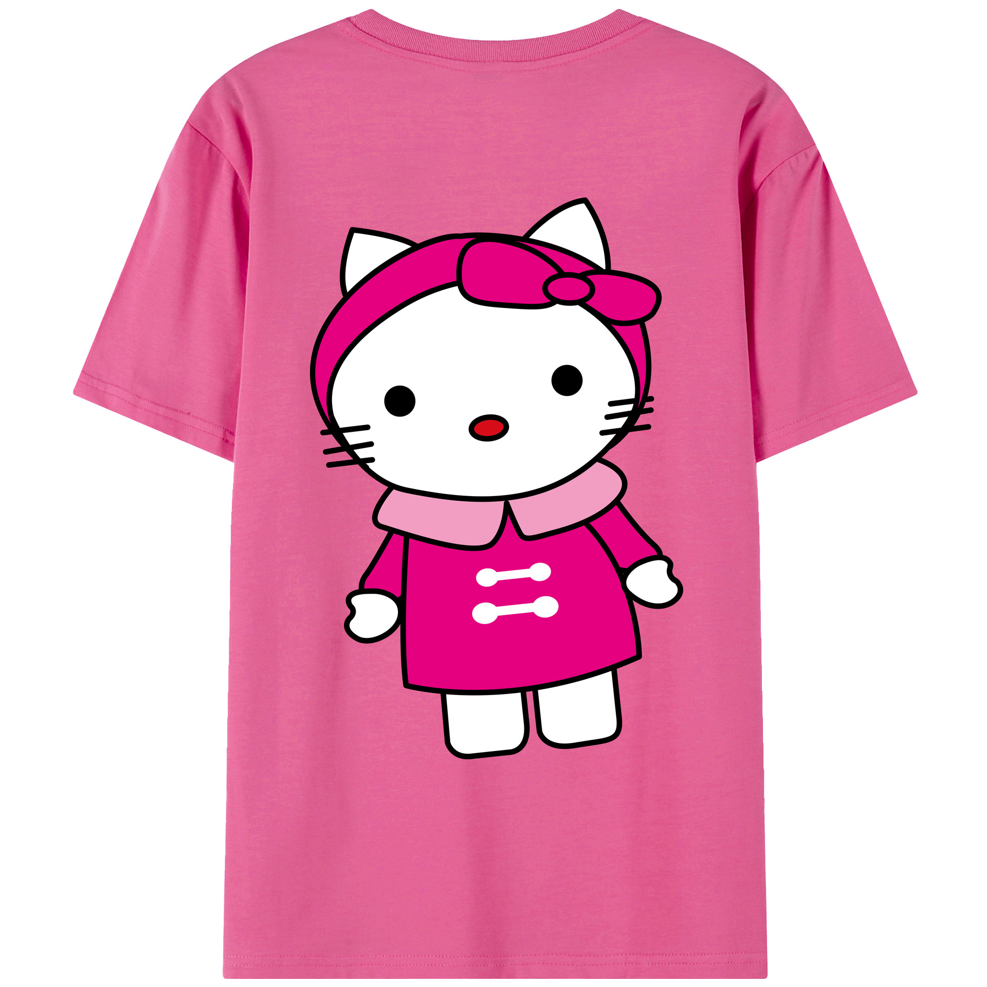 （画像用） Hello Kitty ハローキティ レディース半袖Tシャツ(バックプリント)