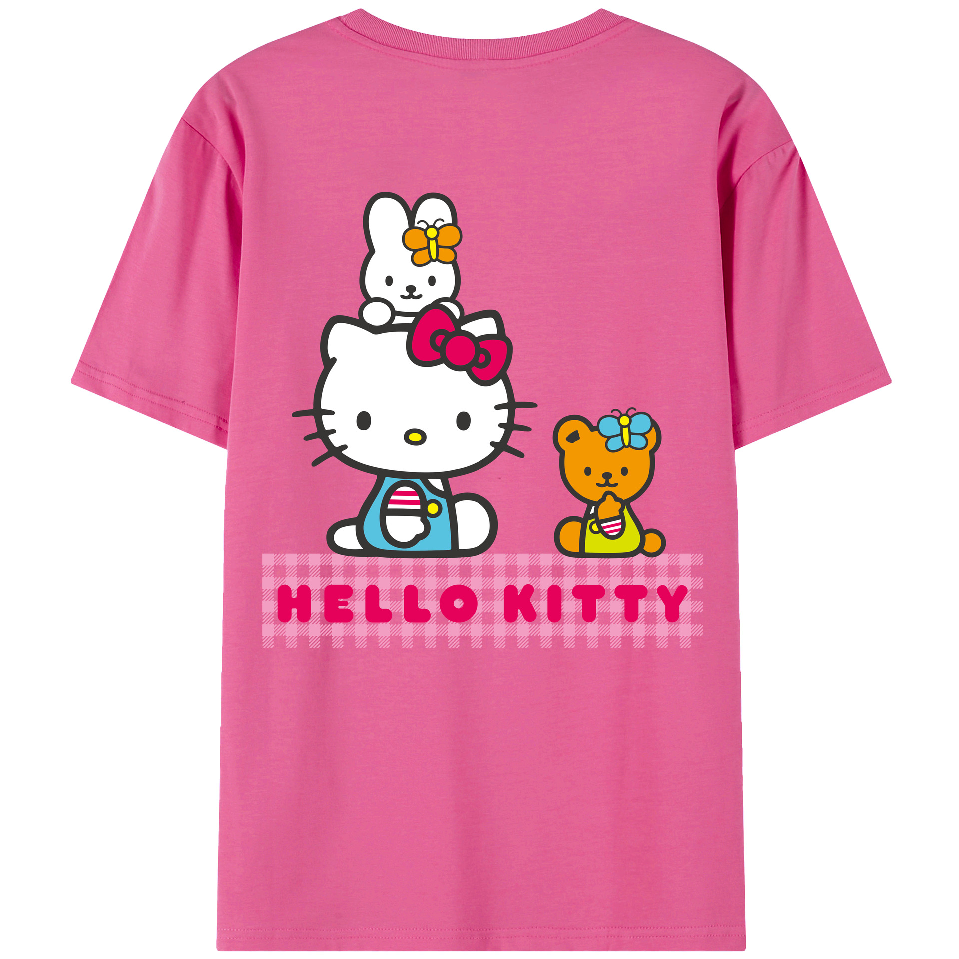 （画像用） Hello Kitty ハローキティ レディース半袖Tシャツ(バックプリント)