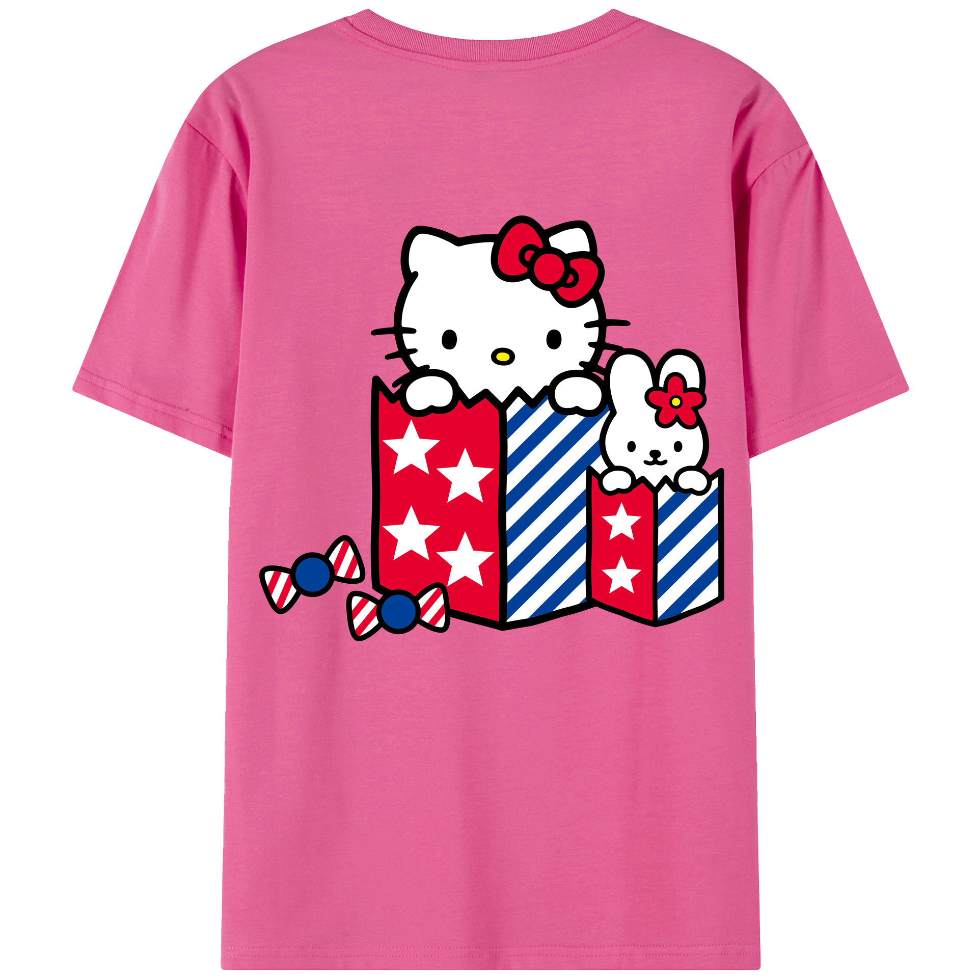 （画像用） Hello Kitty ハローキティ レディース半袖Tシャツ(バックプリント)
