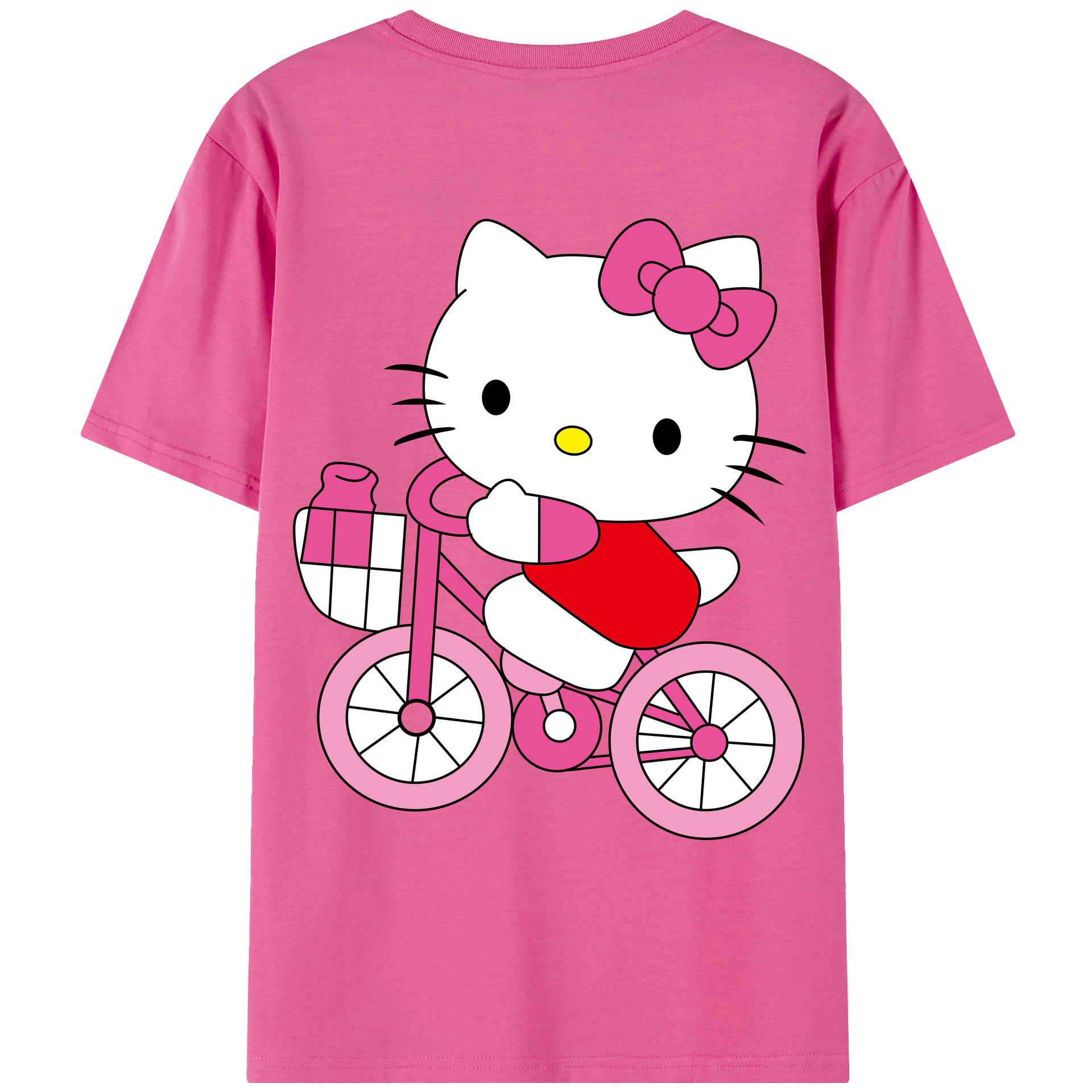 （画像用） Hello Kitty ハローキティ レディース半袖Tシャツ(バックプリント)