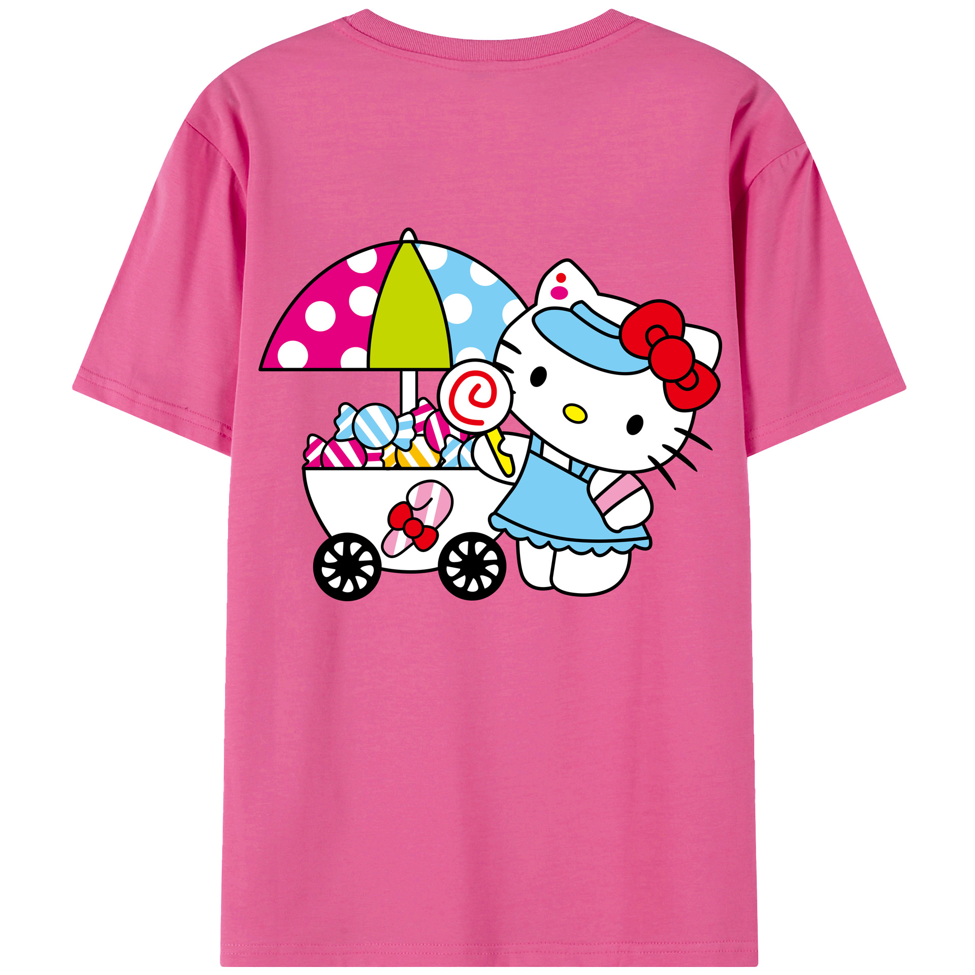 （画像用） Hello Kitty ハローキティ レディース半袖Tシャツ(バックプリント)