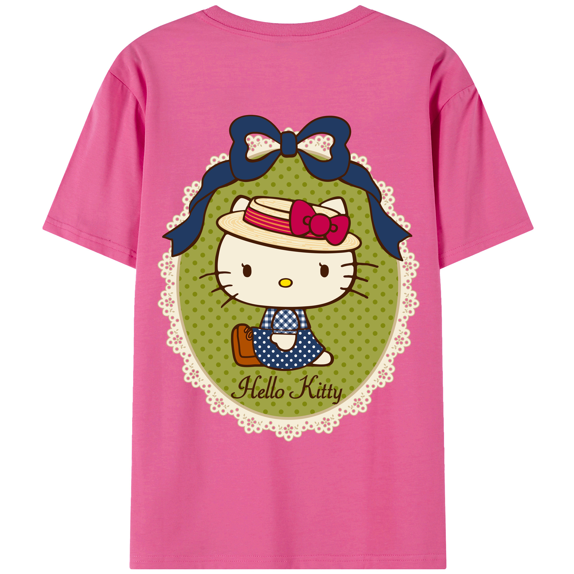 （画像用） Hello Kitty ハローキティ レディース半袖Tシャツ(バックプリント)