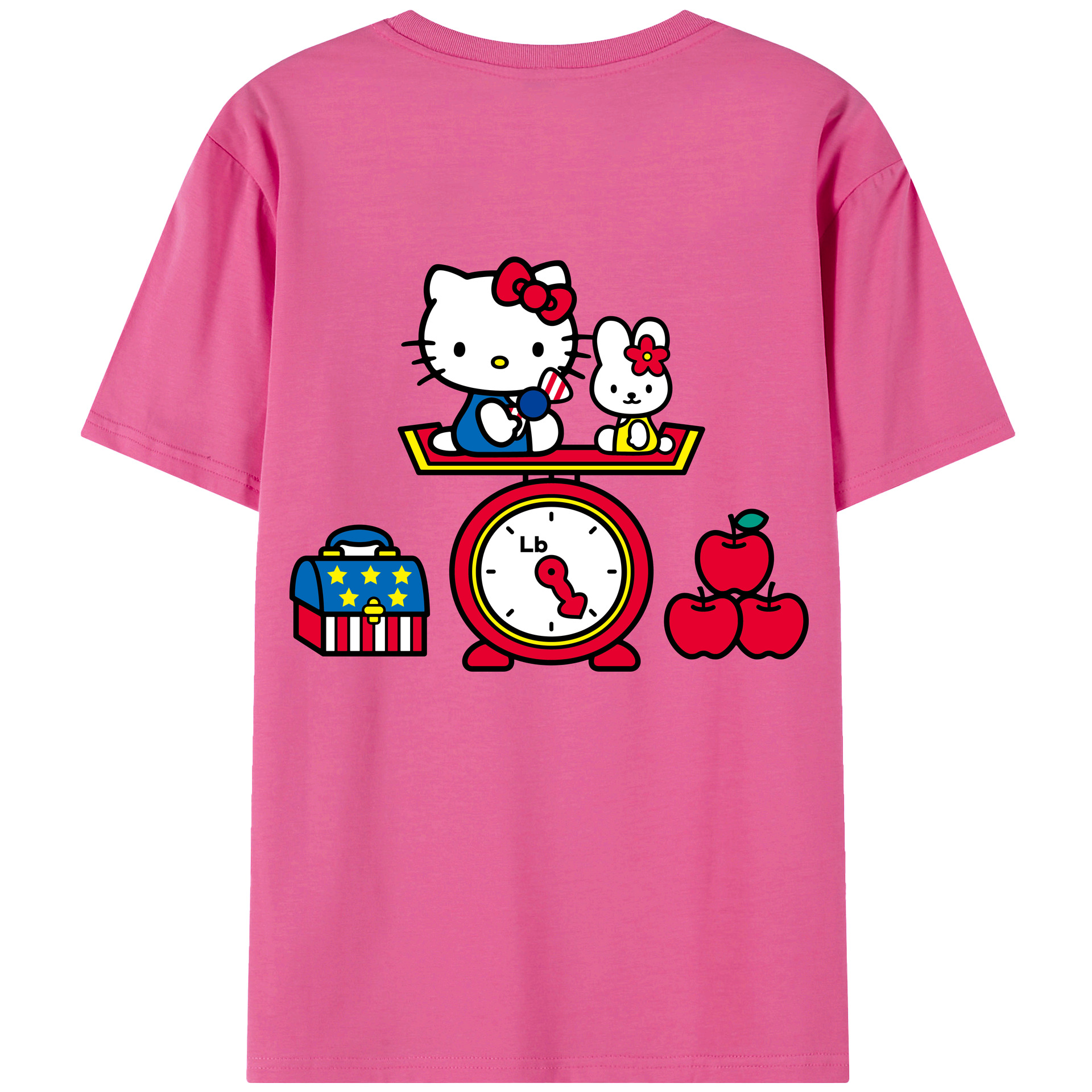 （画像用） Hello Kitty ハローキティ レディース半袖Tシャツ(バックプリント)
