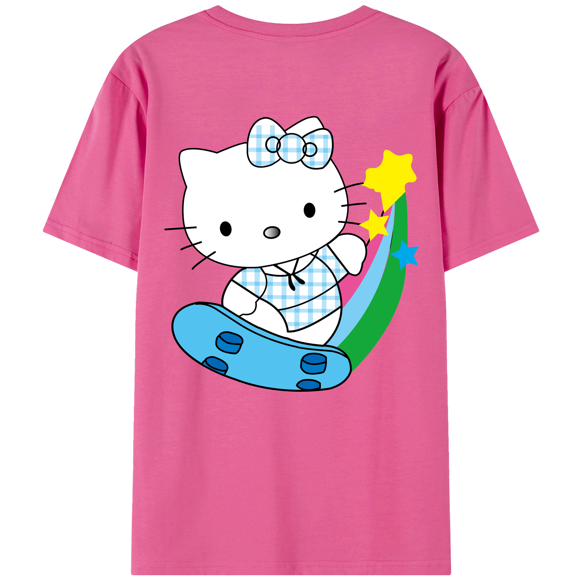 （画像用） Hello Kitty ハローキティ レディース半袖Tシャツ(バックプリント)