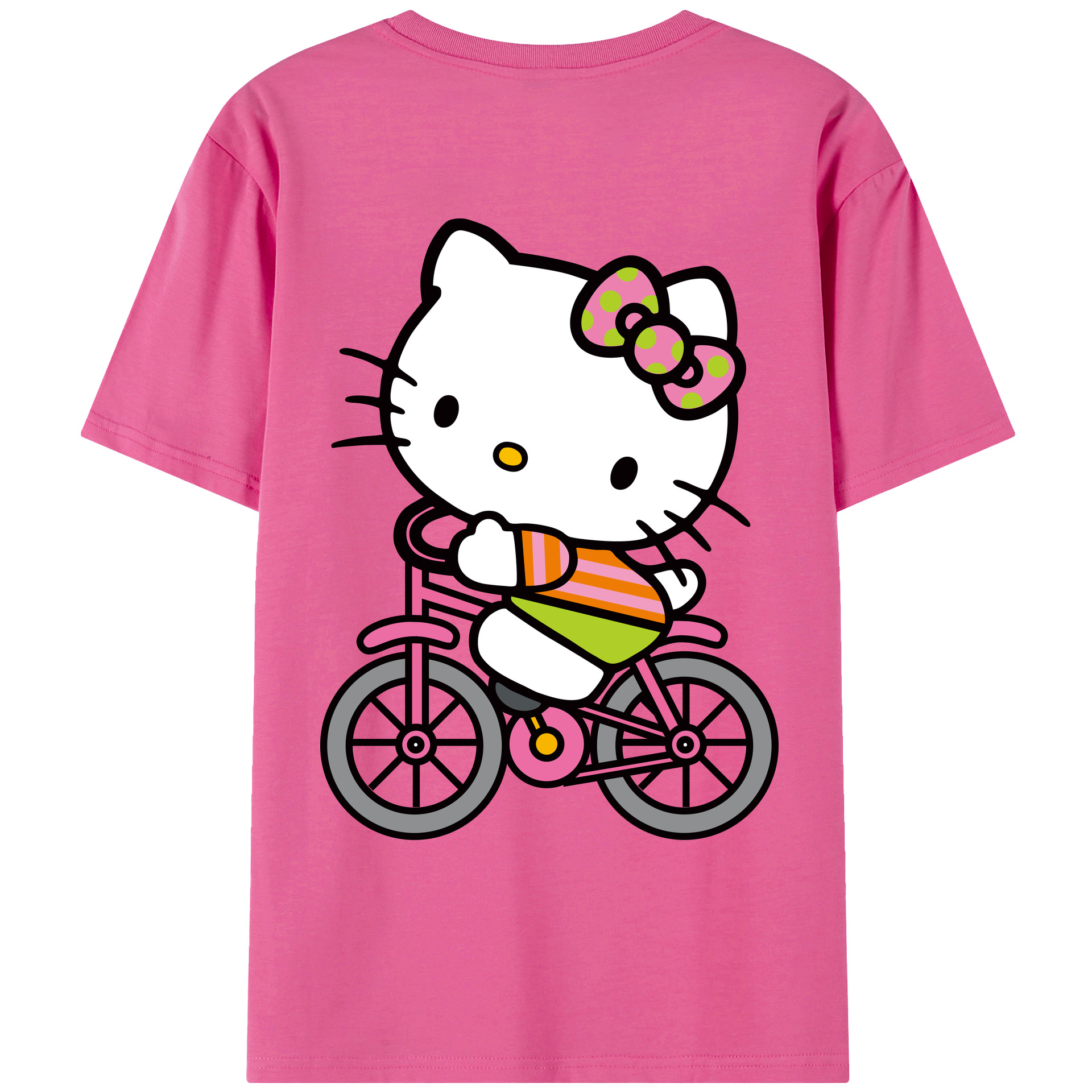 （画像用） Hello Kitty ハローキティ レディース半袖Tシャツ(バックプリント)