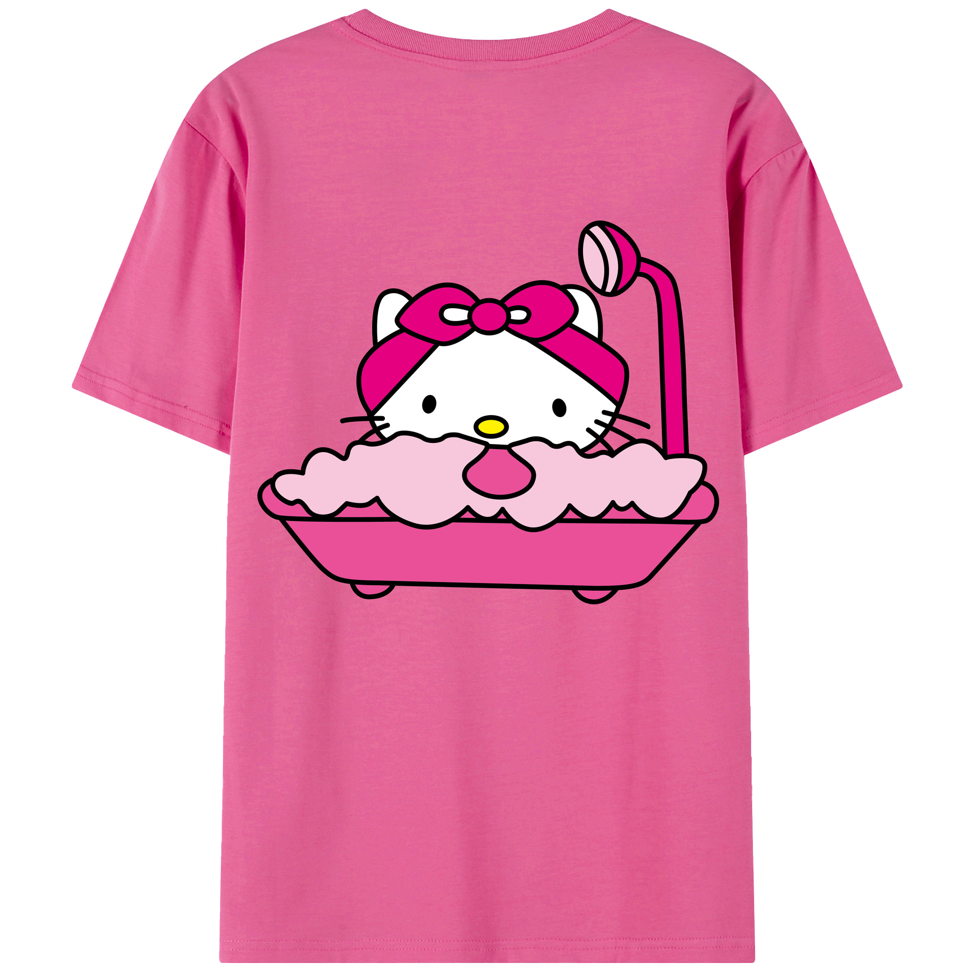 （画像用） Hello Kitty ハローキティ レディース半袖Tシャツ(バックプリント)