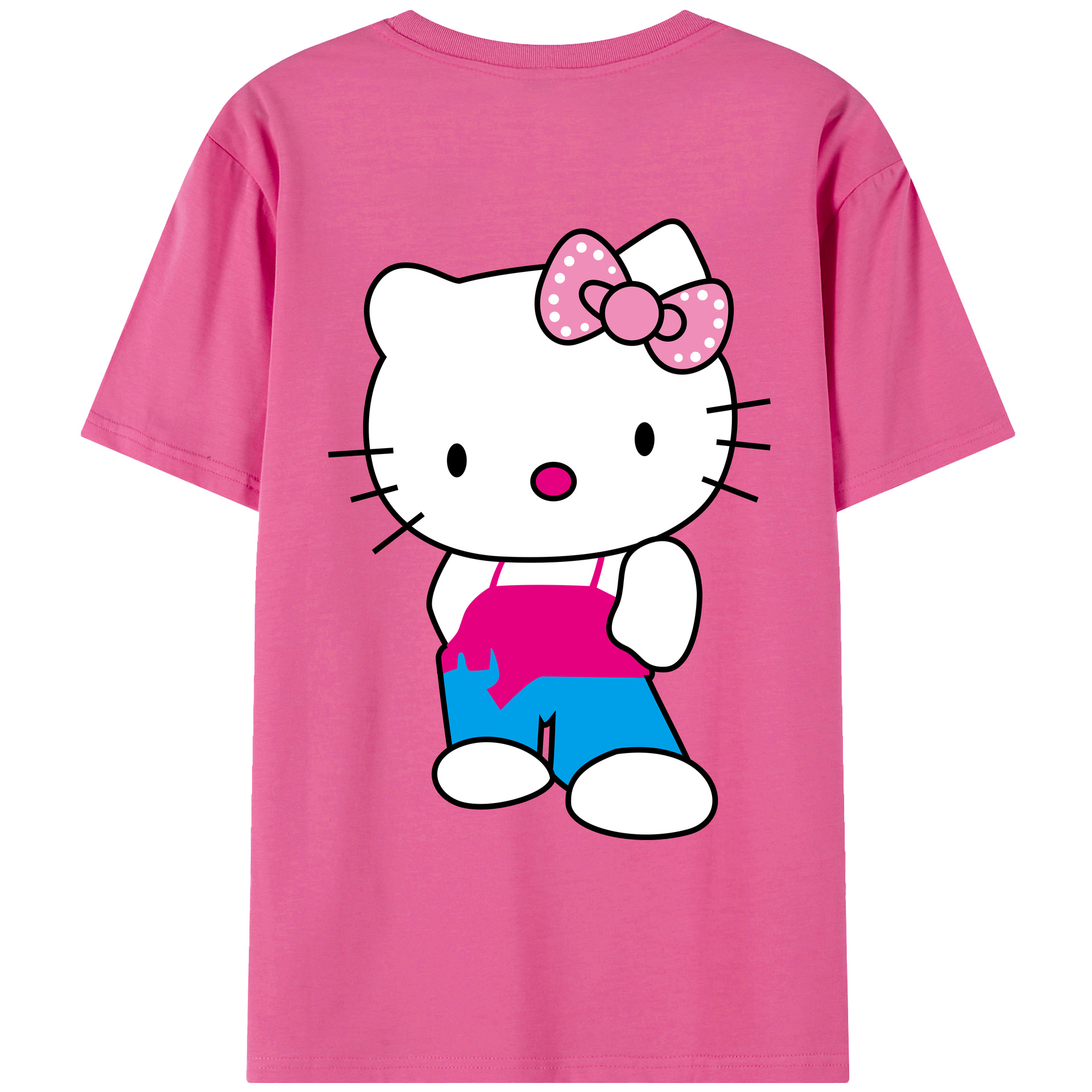 （画像用） Hello Kitty ハローキティ レディース半袖Tシャツ(バックプリント)