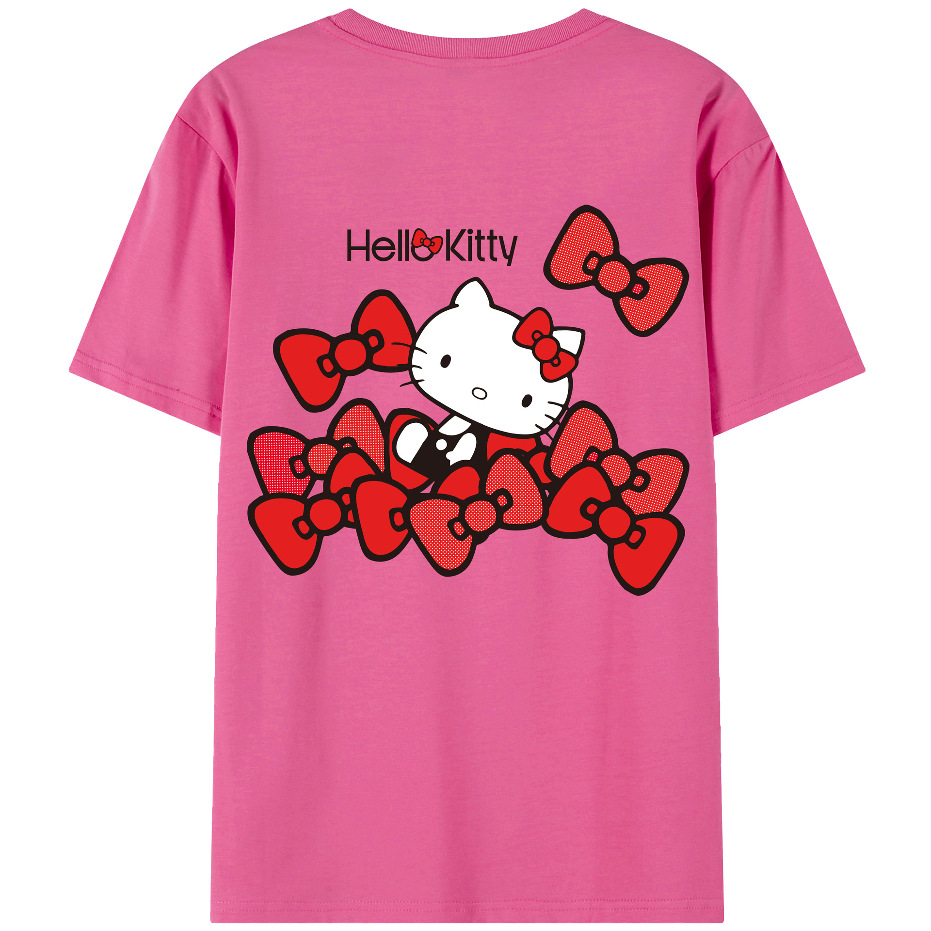 （画像用） Hello Kitty ハローキティ レディース半袖Tシャツ(バックプリント)