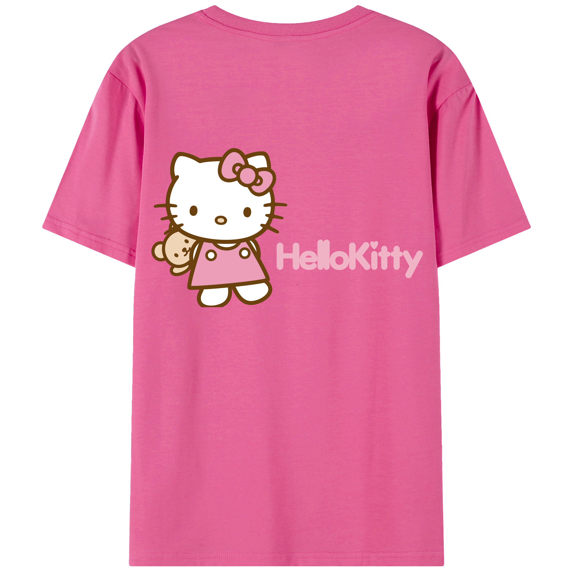 （画像用） Hello Kitty ハローキティ レディース半袖Tシャツ(バックプリント)
