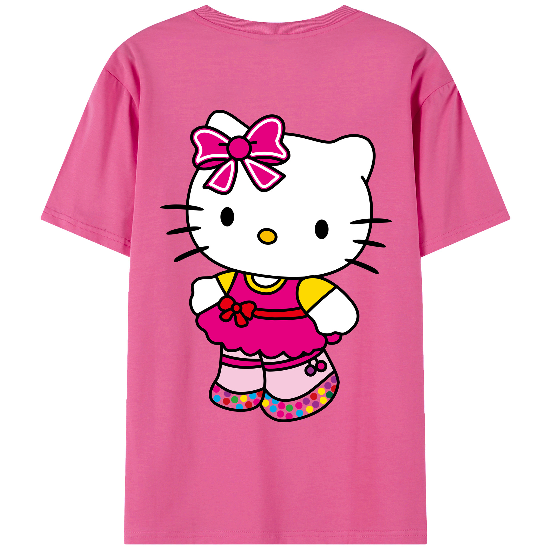 （画像用） Hello Kitty ハローキティ レディース半袖Tシャツ(バックプリント)