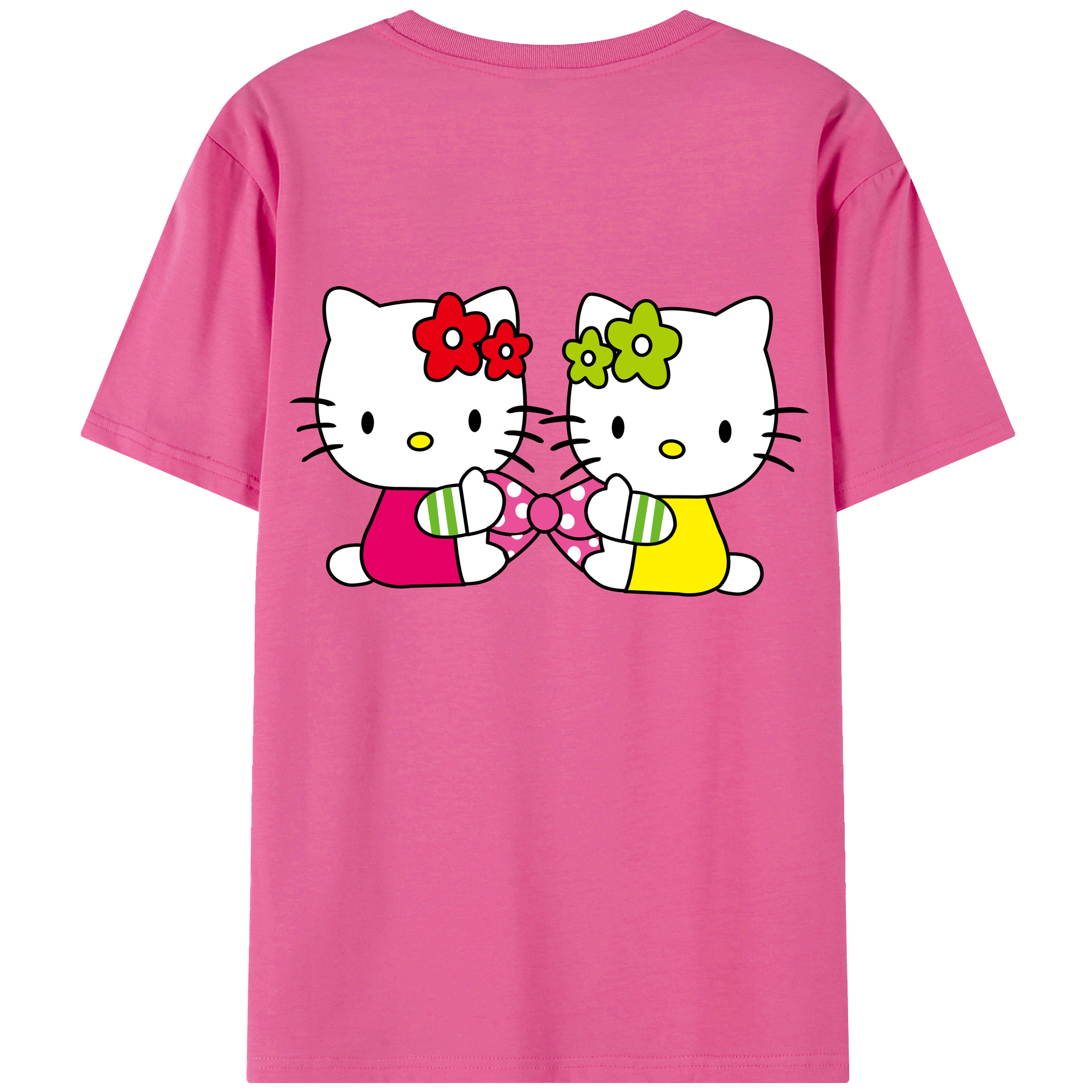 （画像用） Hello Kitty ハローキティ レディース半袖Tシャツ(バックプリント)