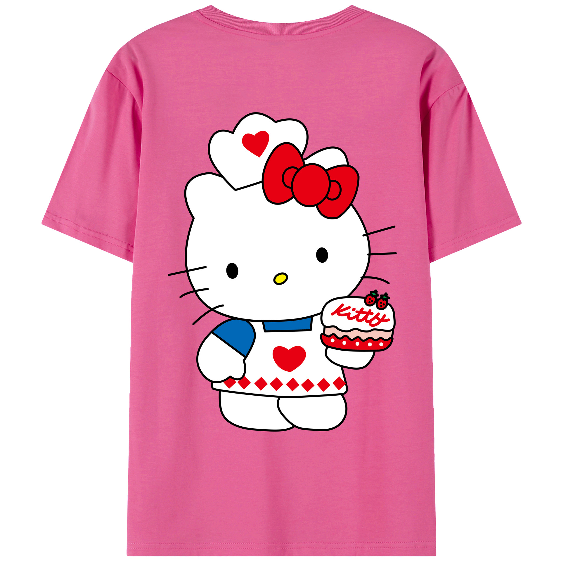 （画像用） Hello Kitty ハローキティ レディース半袖Tシャツ(バックプリント)
