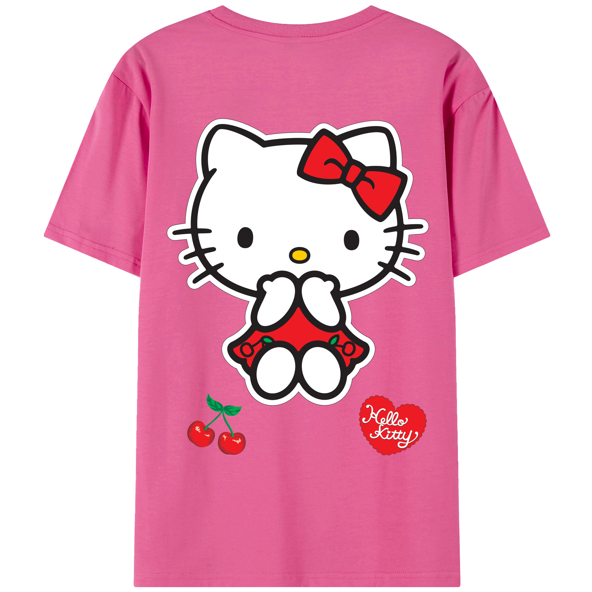 （画像用） Hello Kitty ハローキティ レディース半袖Tシャツ(バックプリント)