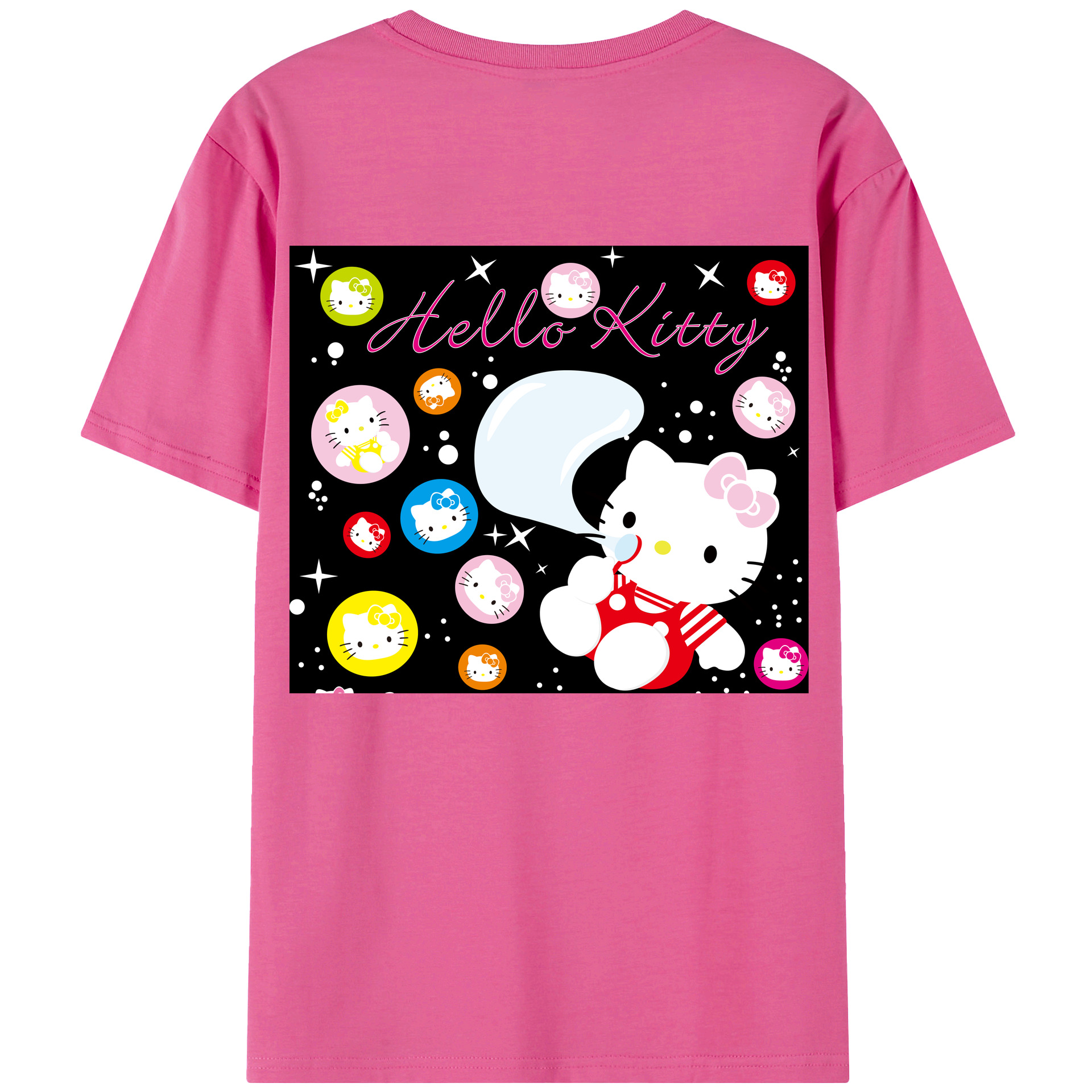 （画像用） Hello Kitty ハローキティ レディース半袖Tシャツ(バックプリント)