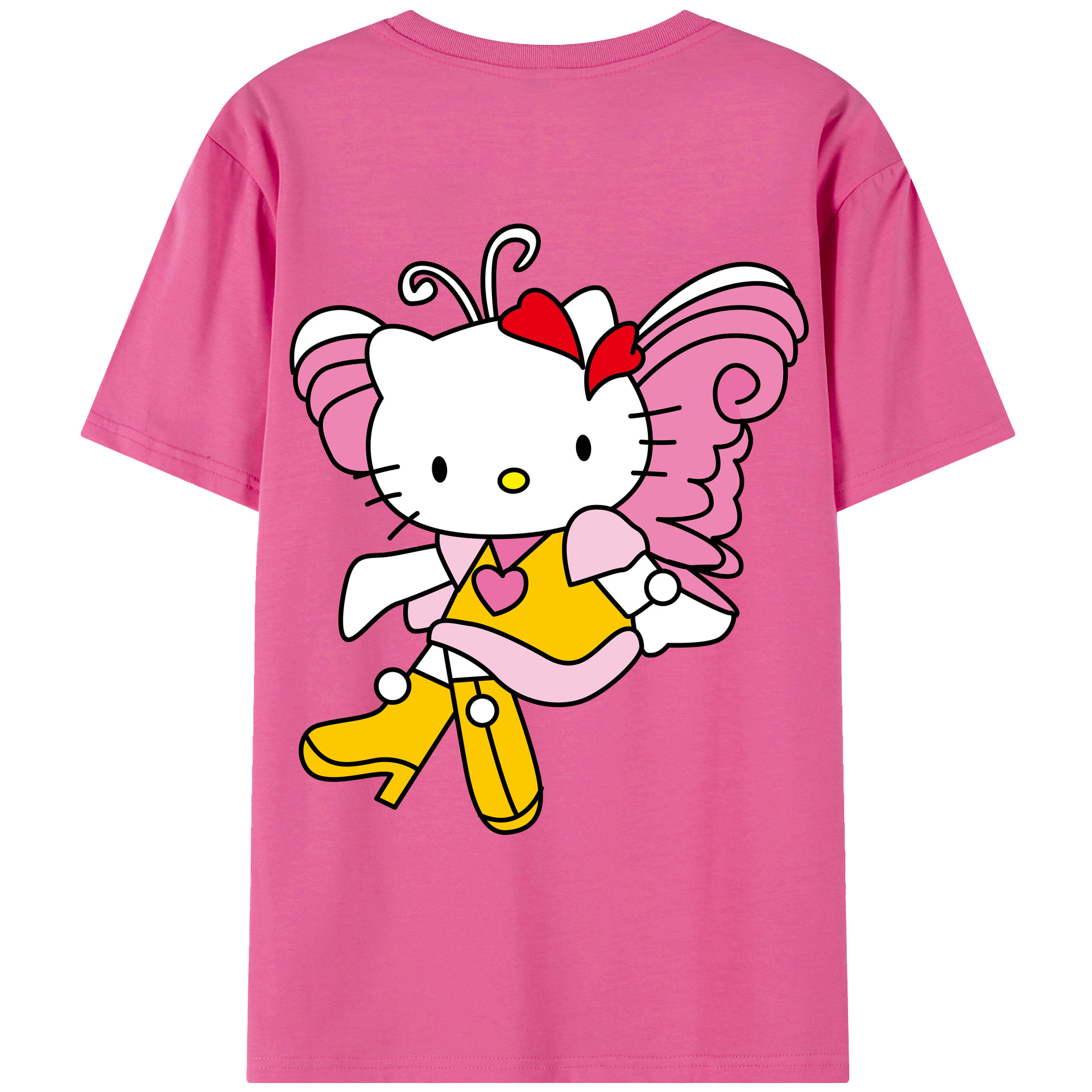 （画像用） Hello Kitty ハローキティ レディース半袖Tシャツ(バックプリント)