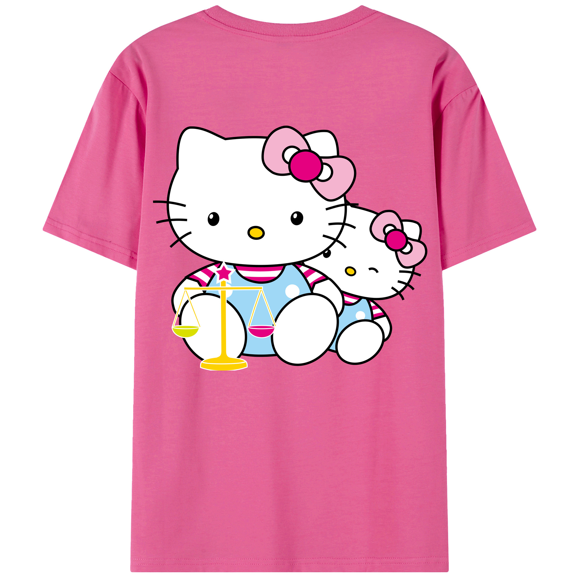 （画像用） Hello Kitty ハローキティ レディース半袖Tシャツ(バックプリント)