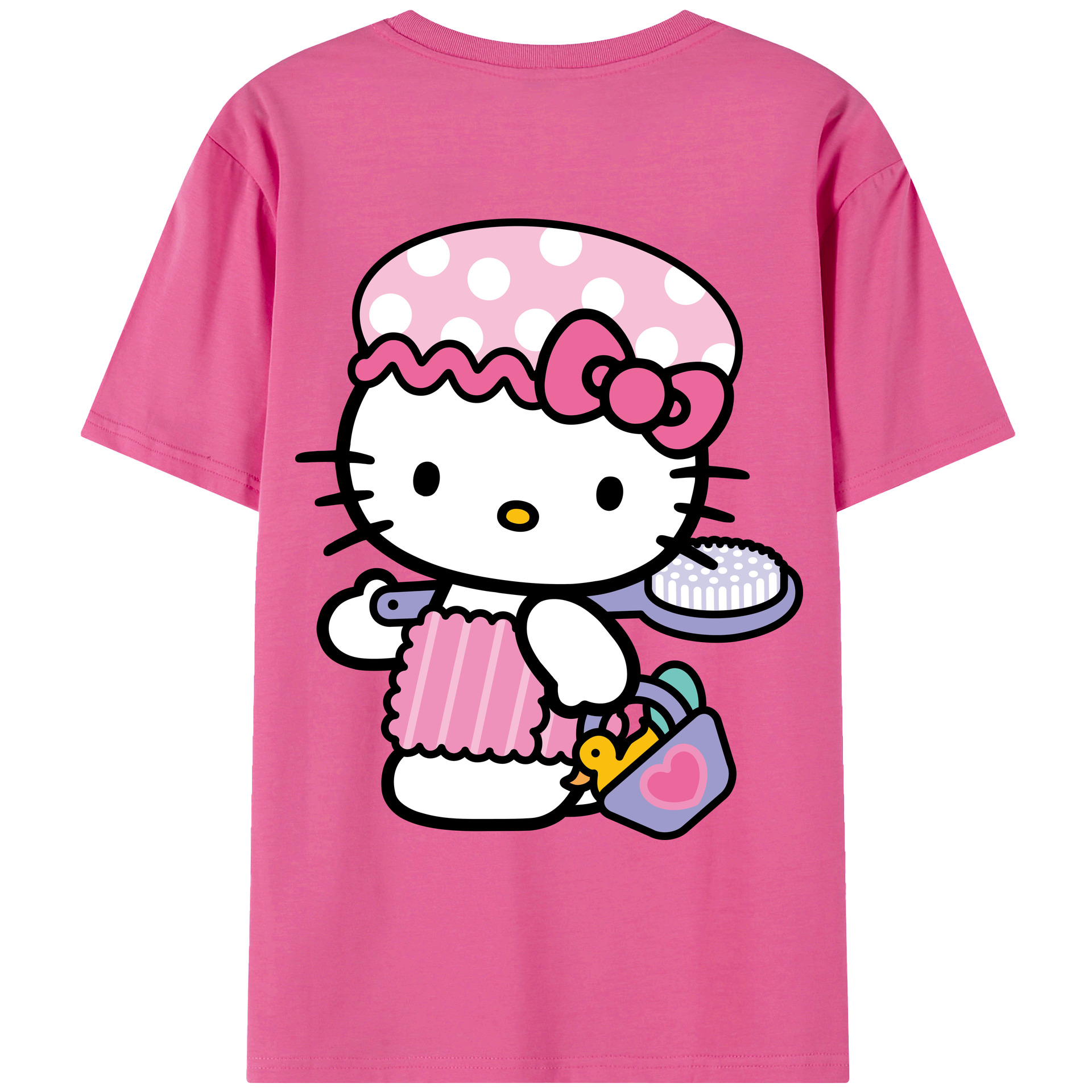 （画像用） Hello Kitty ハローキティ レディース半袖Tシャツ(バックプリント)