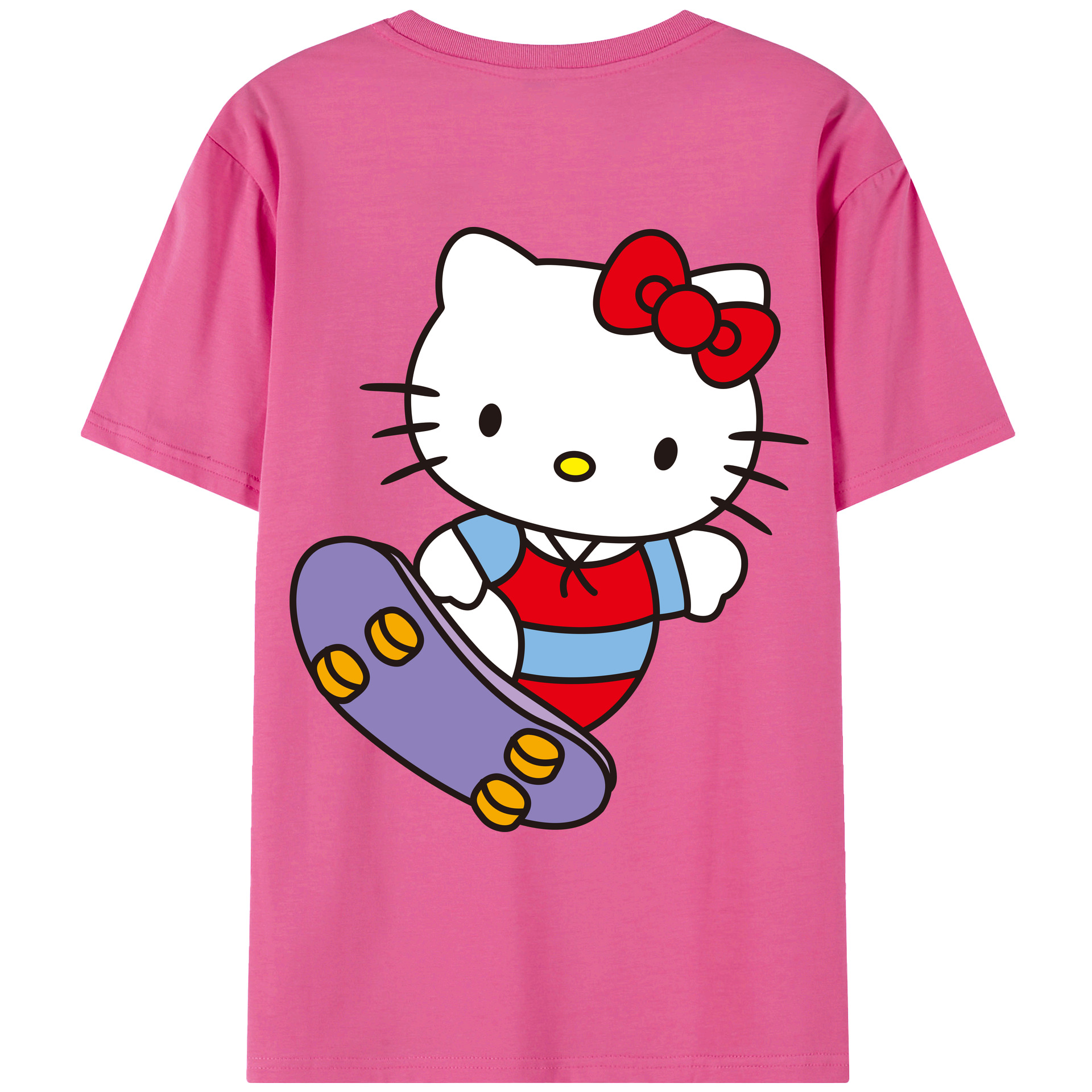 （画像用） Hello Kitty ハローキティ レディース半袖Tシャツ(バックプリント)