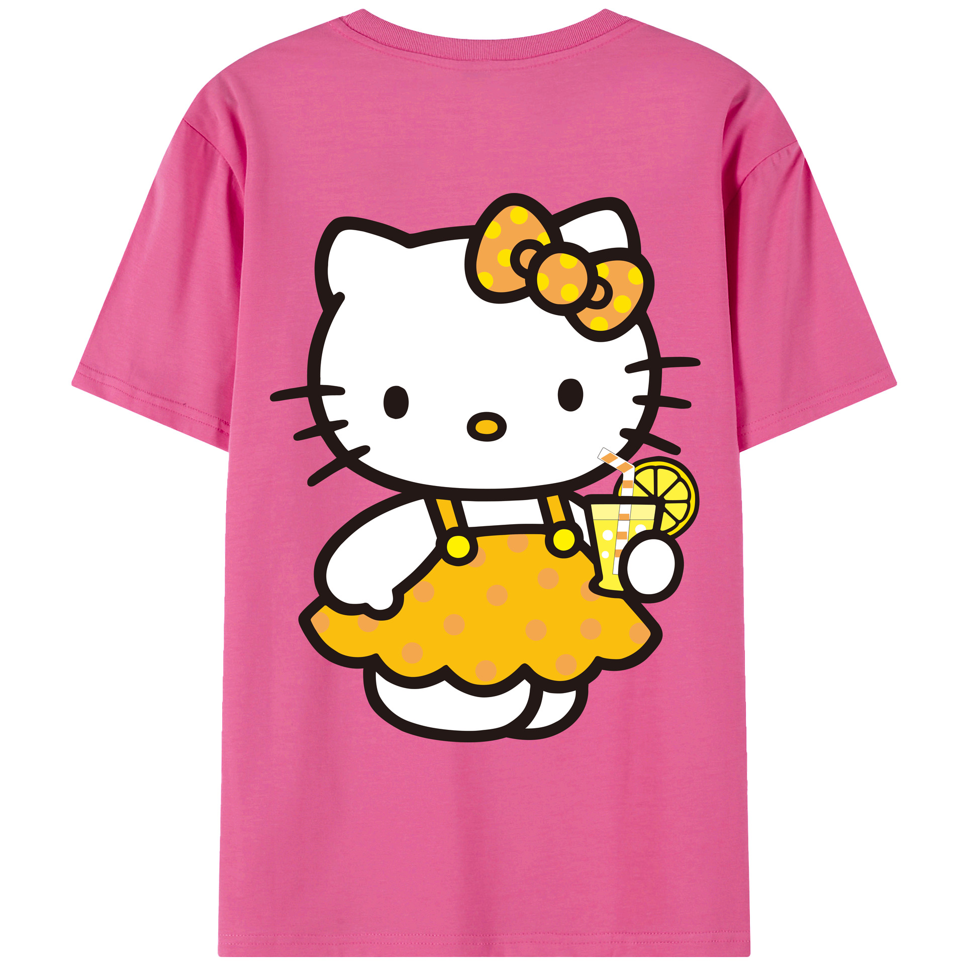 （画像用） Hello Kitty ハローキティ レディース半袖Tシャツ(バックプリント)