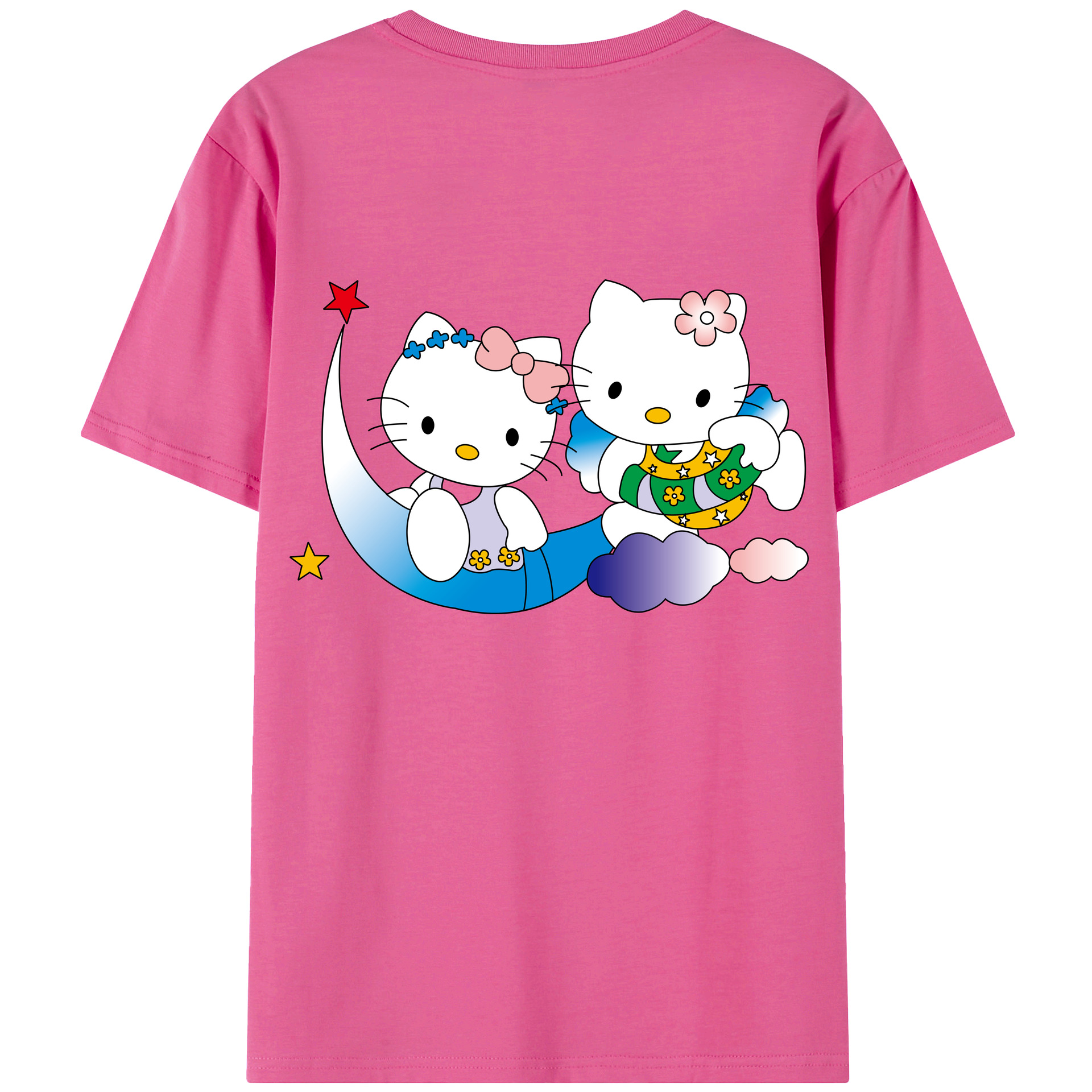 （画像用） Hello Kitty ハローキティ レディース半袖Tシャツ(バックプリント)