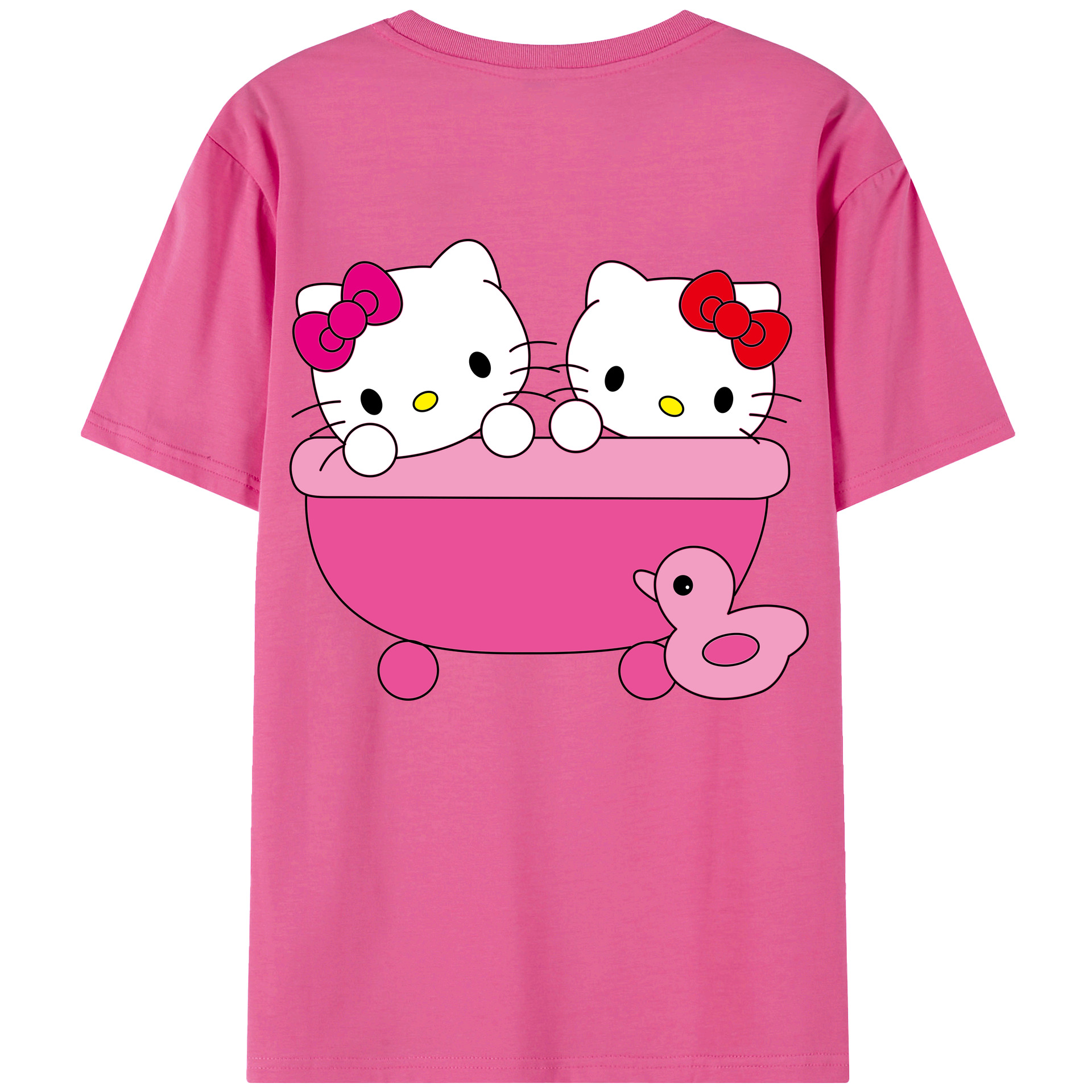 （画像用） Hello Kitty ハローキティ レディース半袖Tシャツ(バックプリント)
