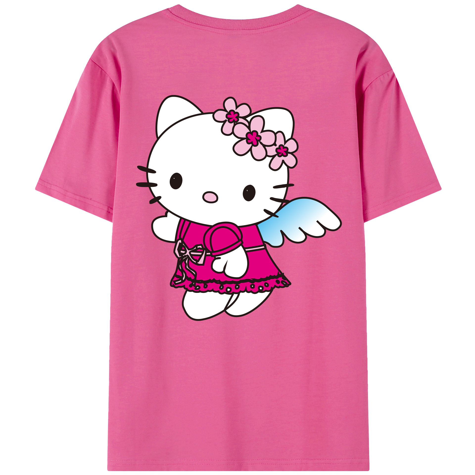 （画像用） Hello Kitty ハローキティ レディース半袖Tシャツ(バックプリント)