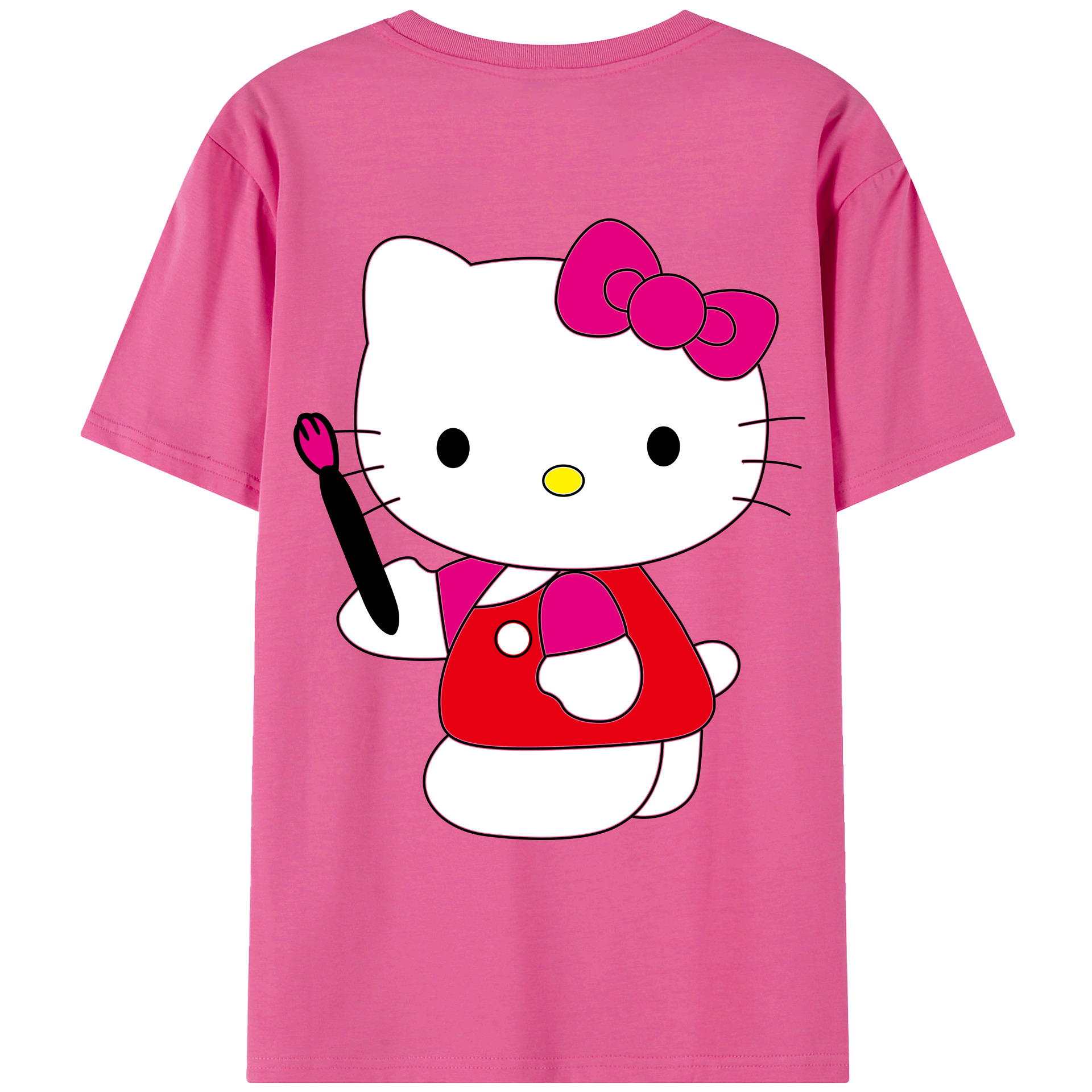 （画像用） Hello Kitty ハローキティ レディース半袖Tシャツ(バックプリント)