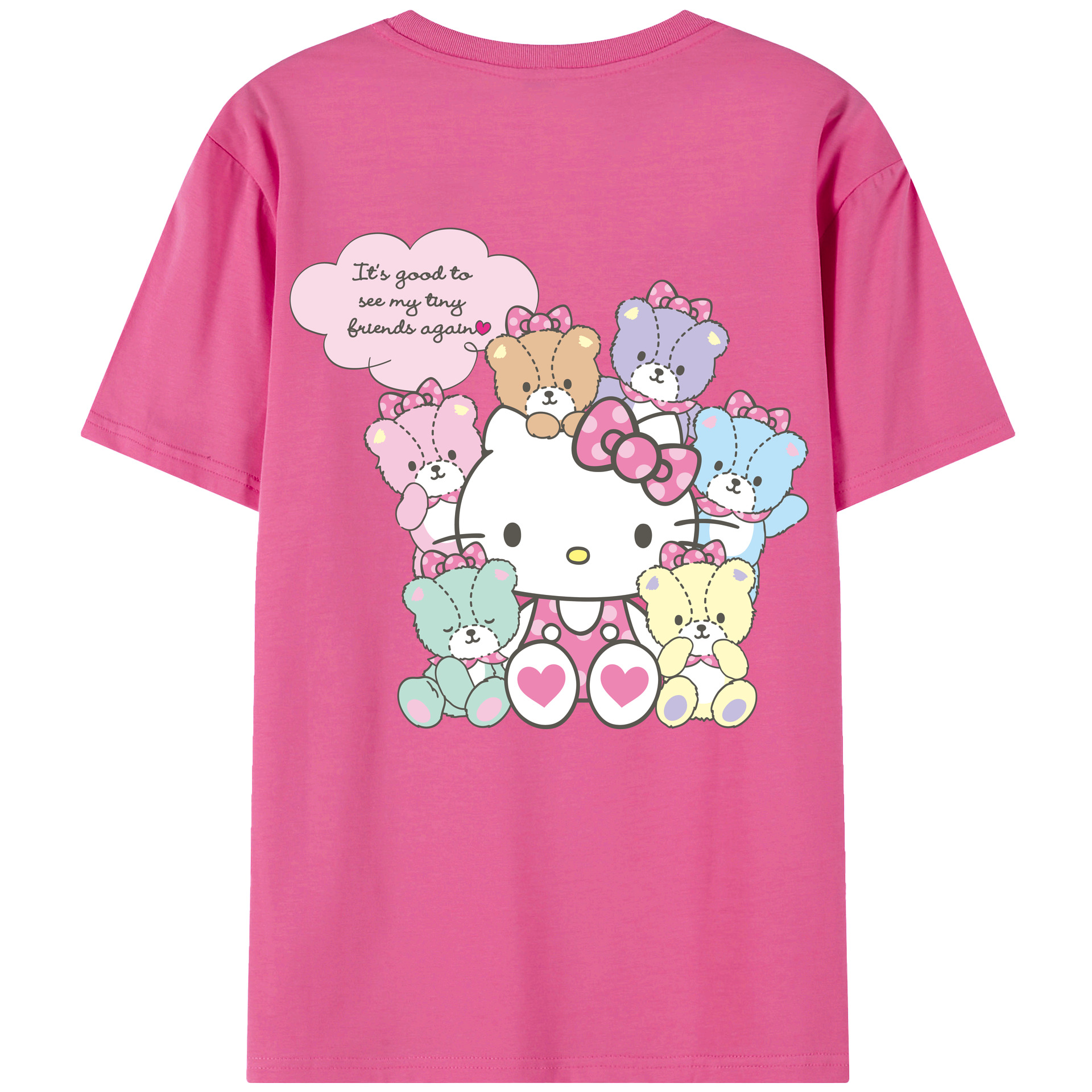 （画像用） Hello Kitty ハローキティ レディース半袖Tシャツ(バックプリント)