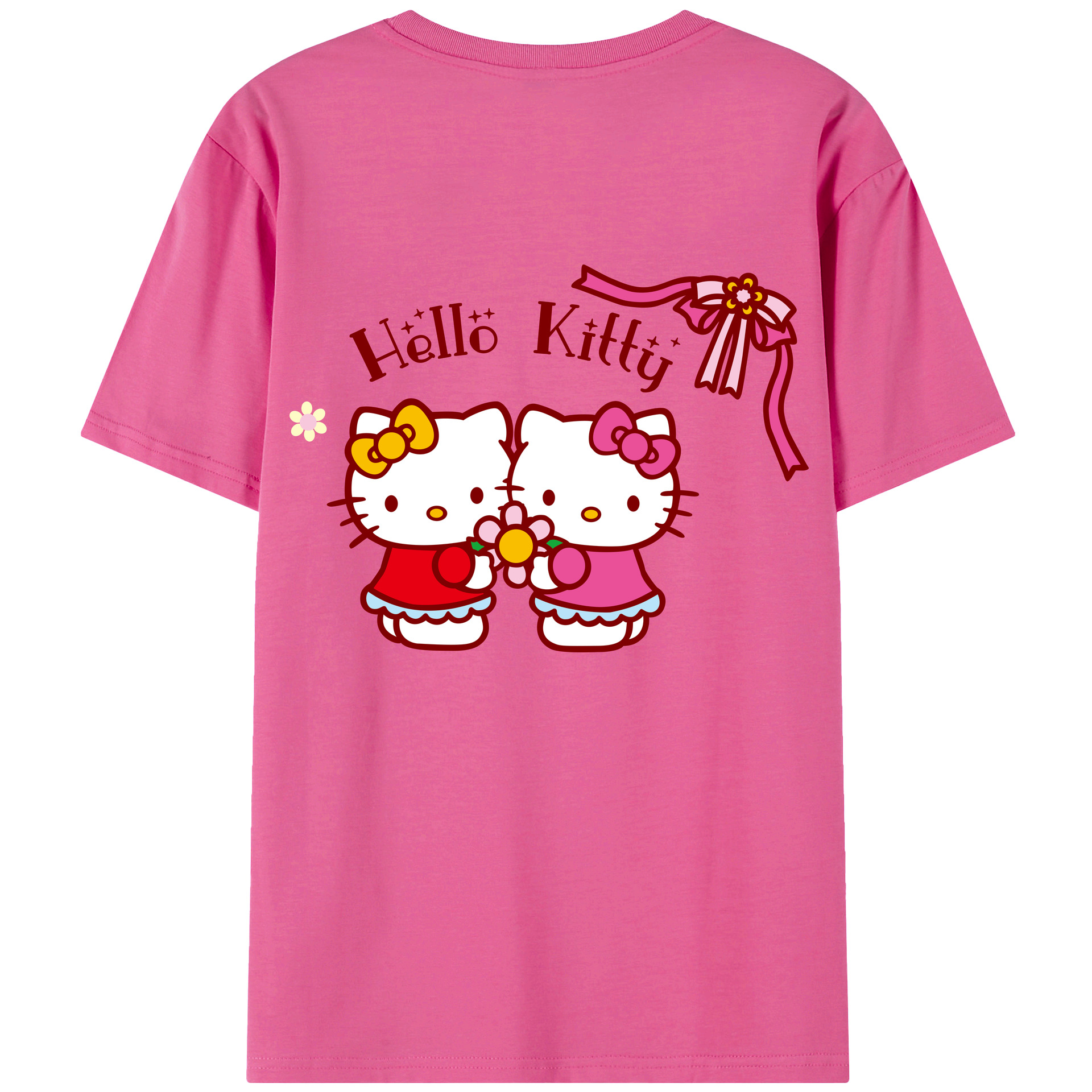 （画像用） Hello Kitty ハローキティ レディース半袖Tシャツ(バックプリント)