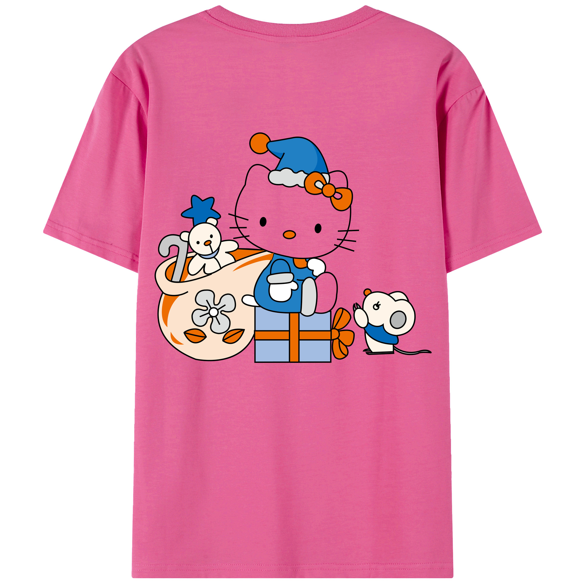 （画像用） Hello Kitty ハローキティ レディース半袖Tシャツ(バックプリント)