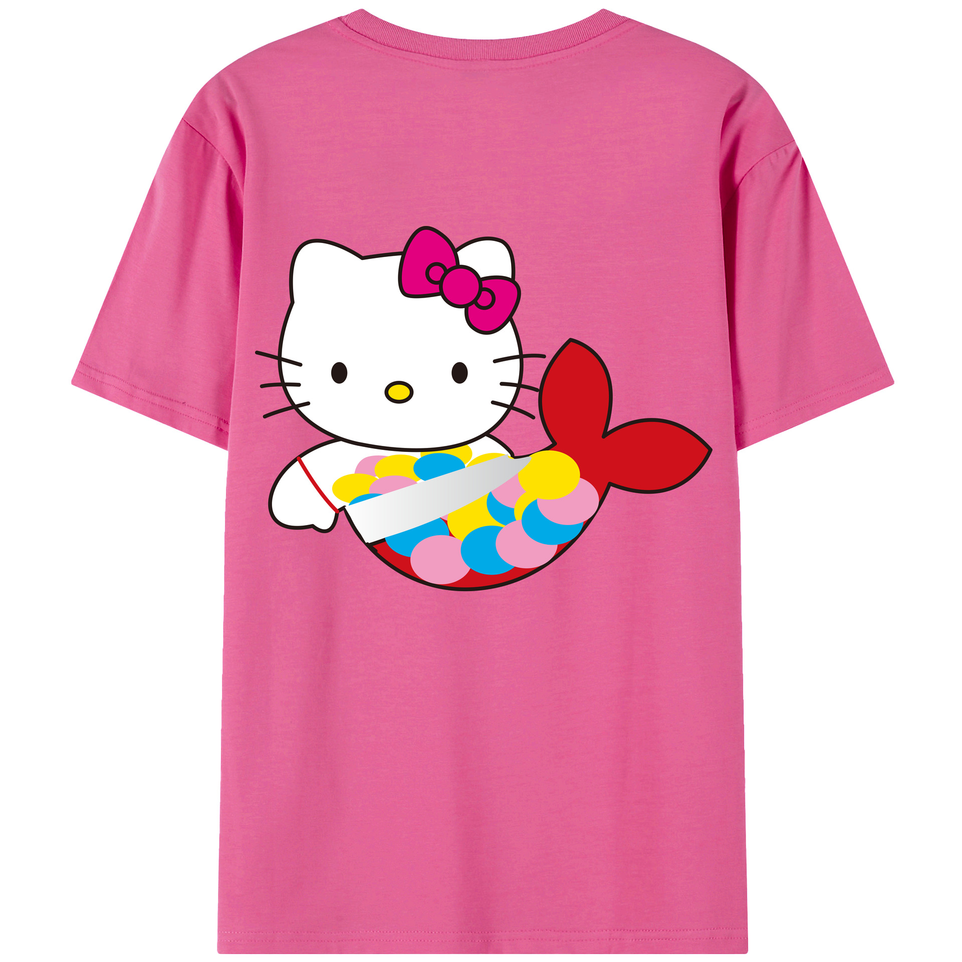 （画像用） Hello Kitty ハローキティ レディース半袖Tシャツ(バックプリント)