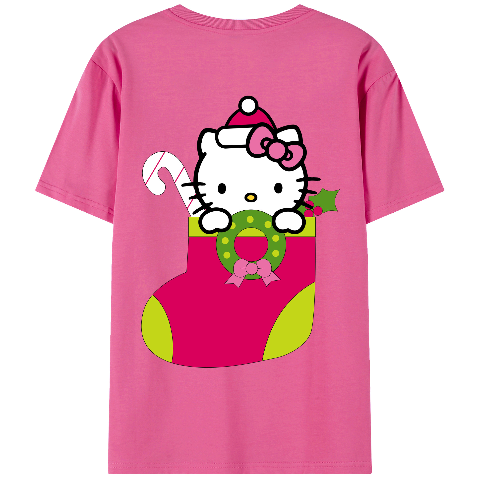（画像用） Hello Kitty ハローキティ レディース半袖Tシャツ(バックプリント)